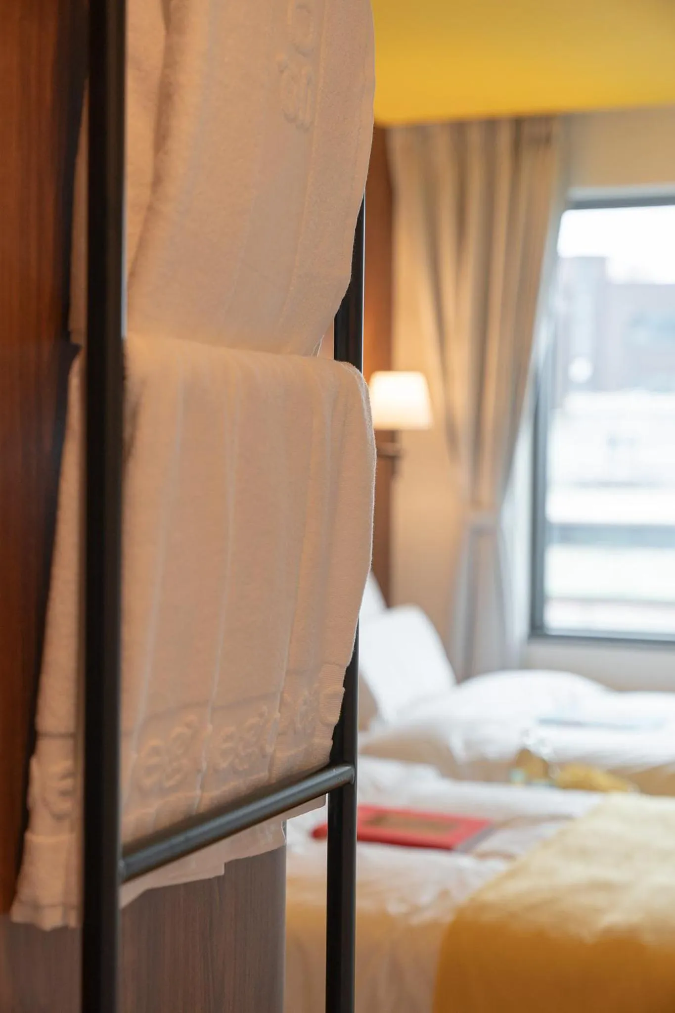 Bed in Nouvelle Hotel Seoul Itaewon by Aank