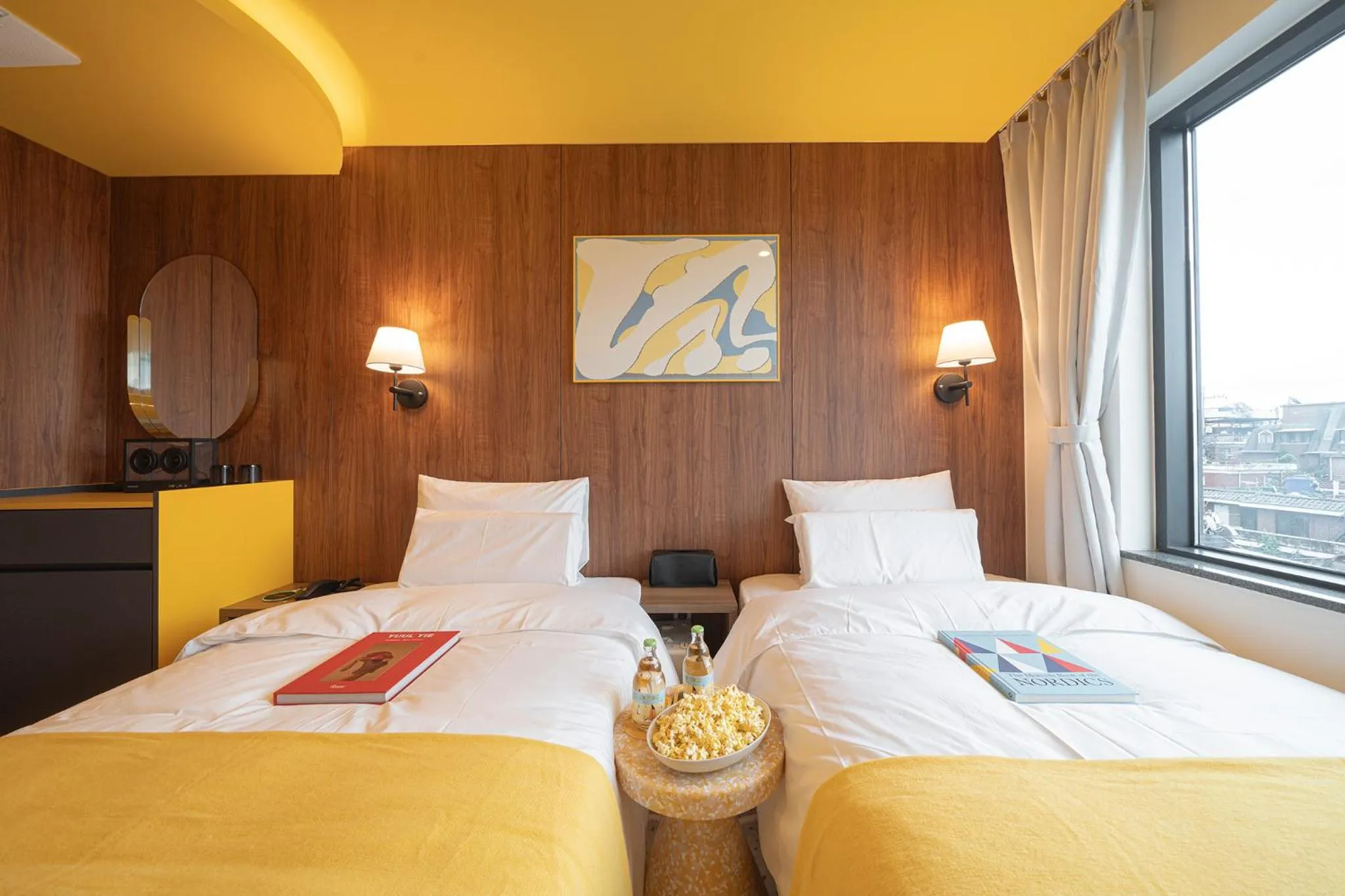 Bed in Nouvelle Hotel Seoul Itaewon by Aank