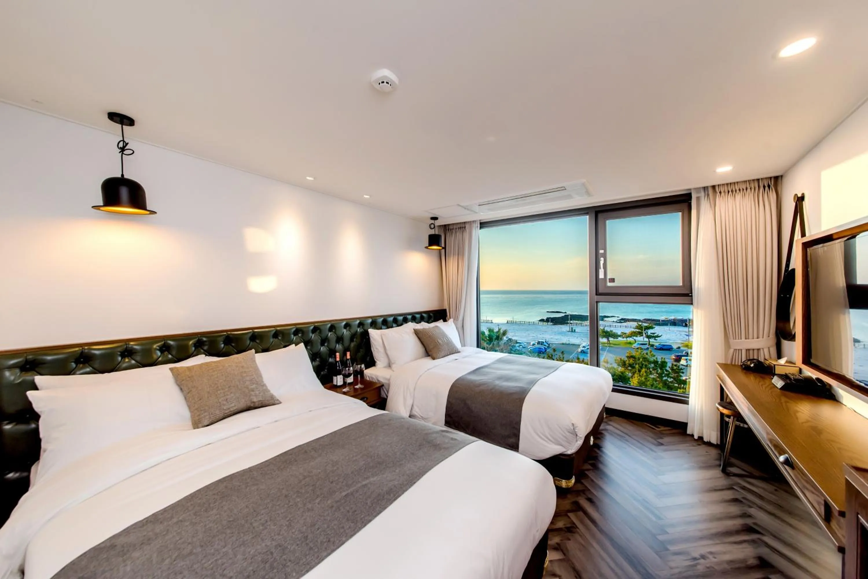 Bed in Marevo Beach Hotel