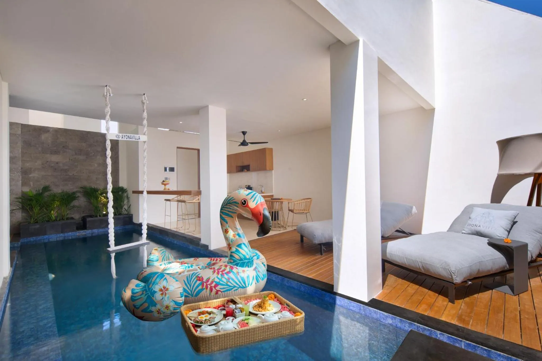 Decorative detail in Ayona Villa Canggu by Ini Vie Hospitality