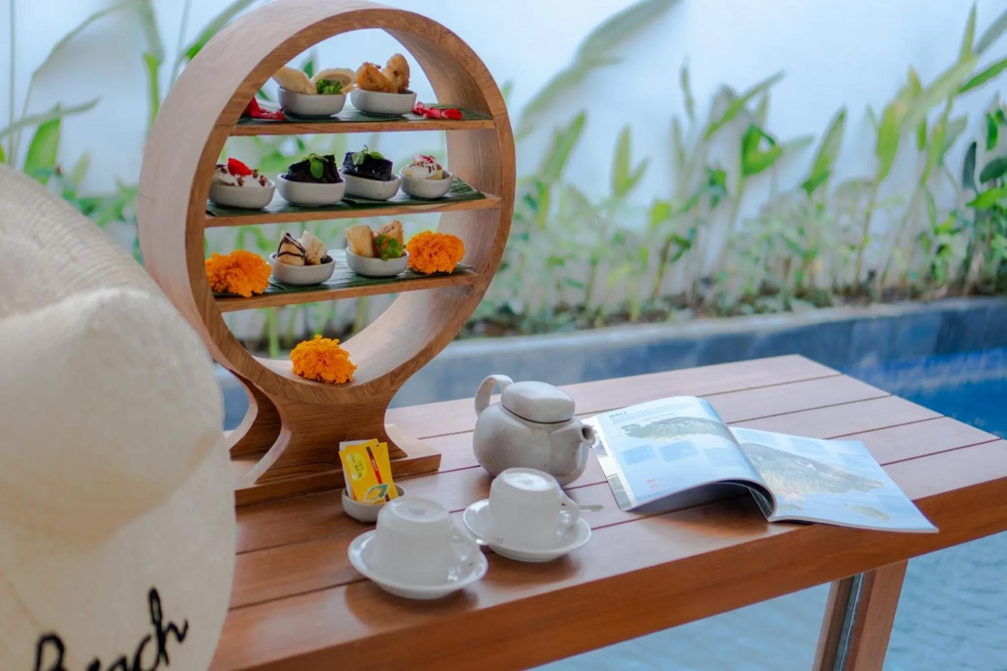 Living room in Ayona Villa Canggu by Ini Vie Hospitality