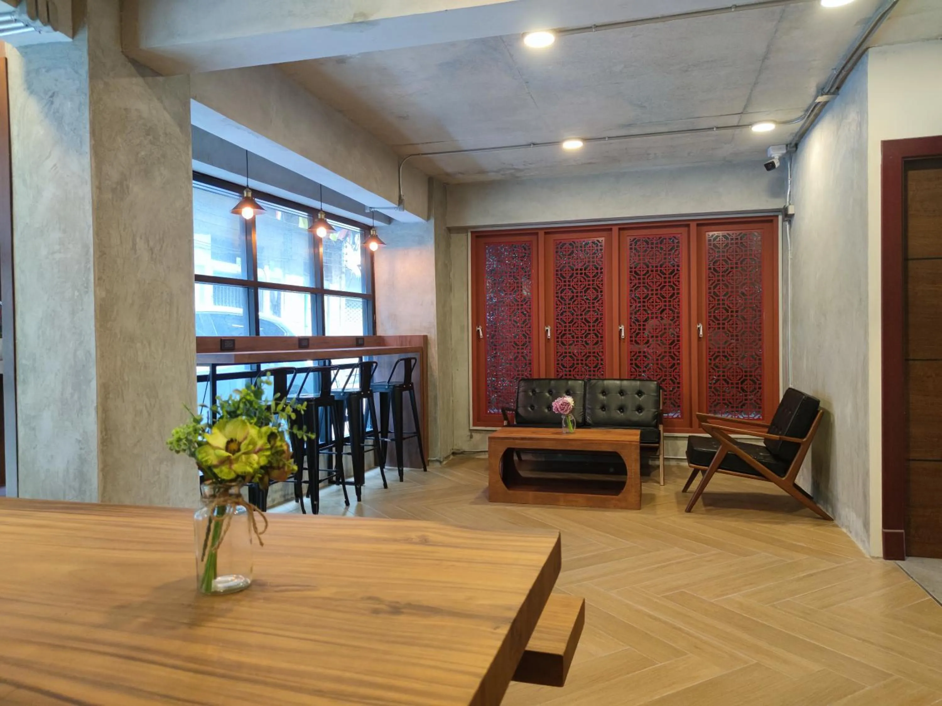 Living room in N5 Ratchawong Hostel