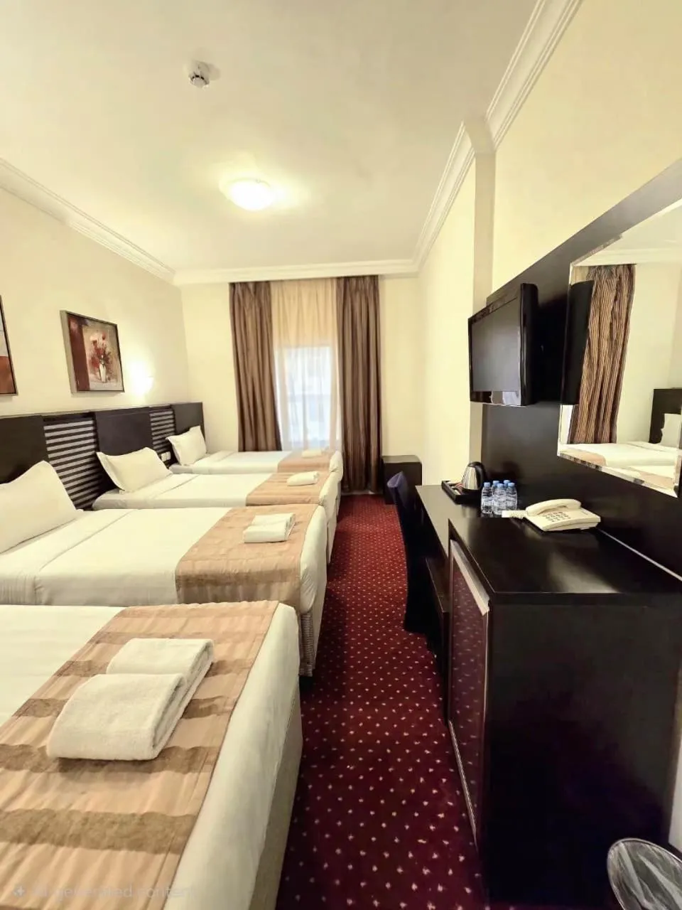 Bed in Miaad Al Majd Hotel