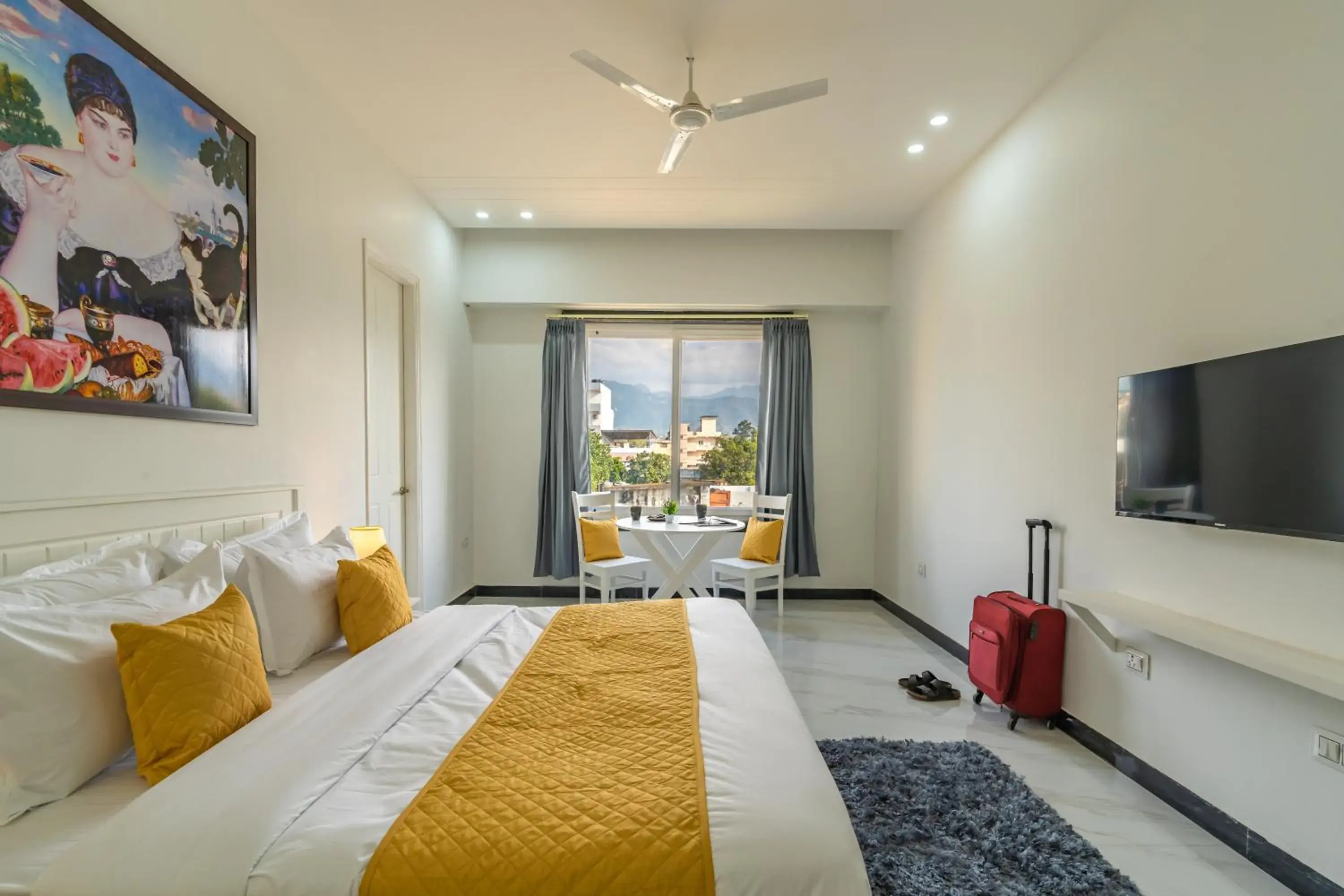 Communal lounge/ TV room, Bed in The Social Stays Dehradun Communal lounge/ TV room, Bed in The Social Stays Dehradun