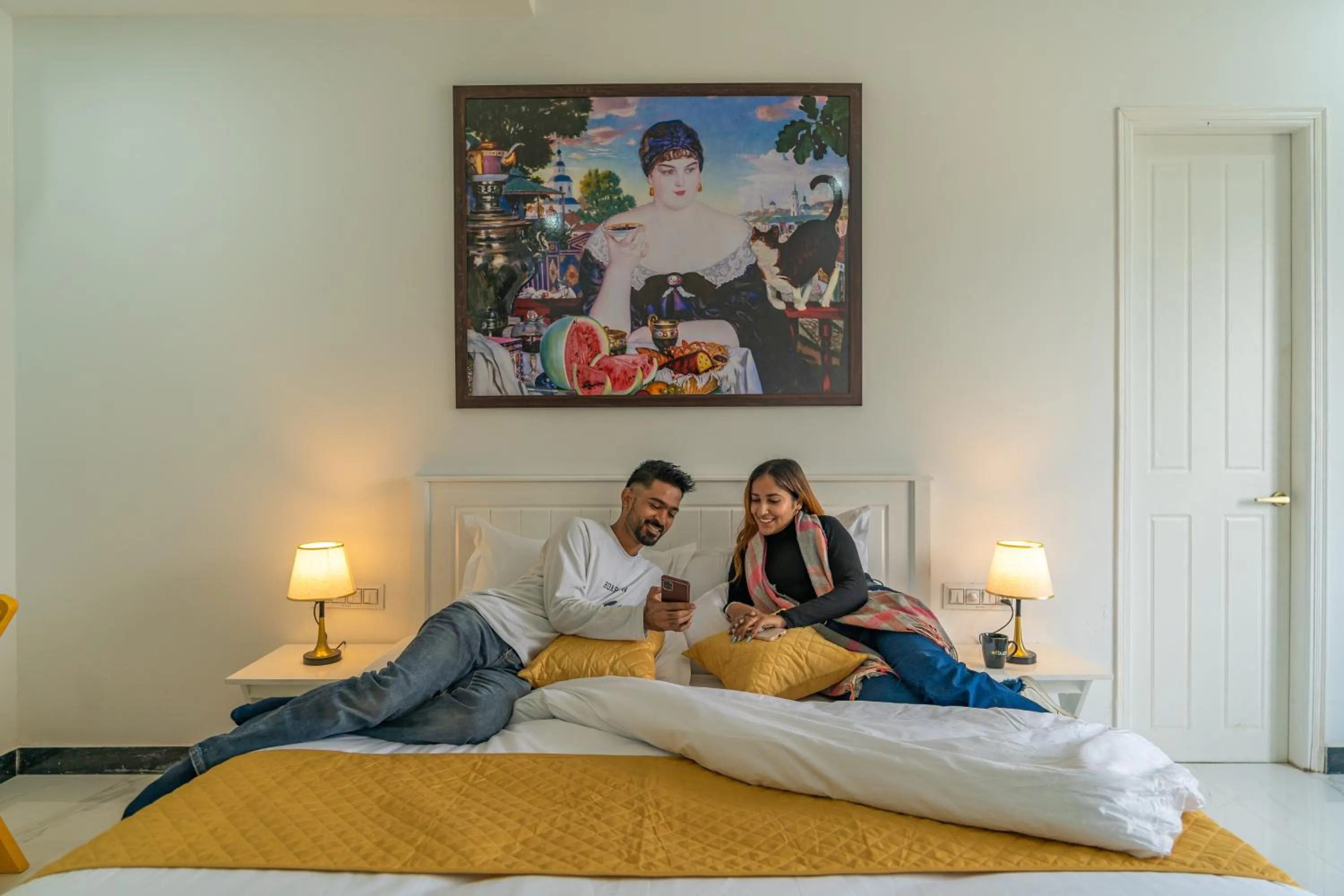 Bed in The Social Stays Dehradun