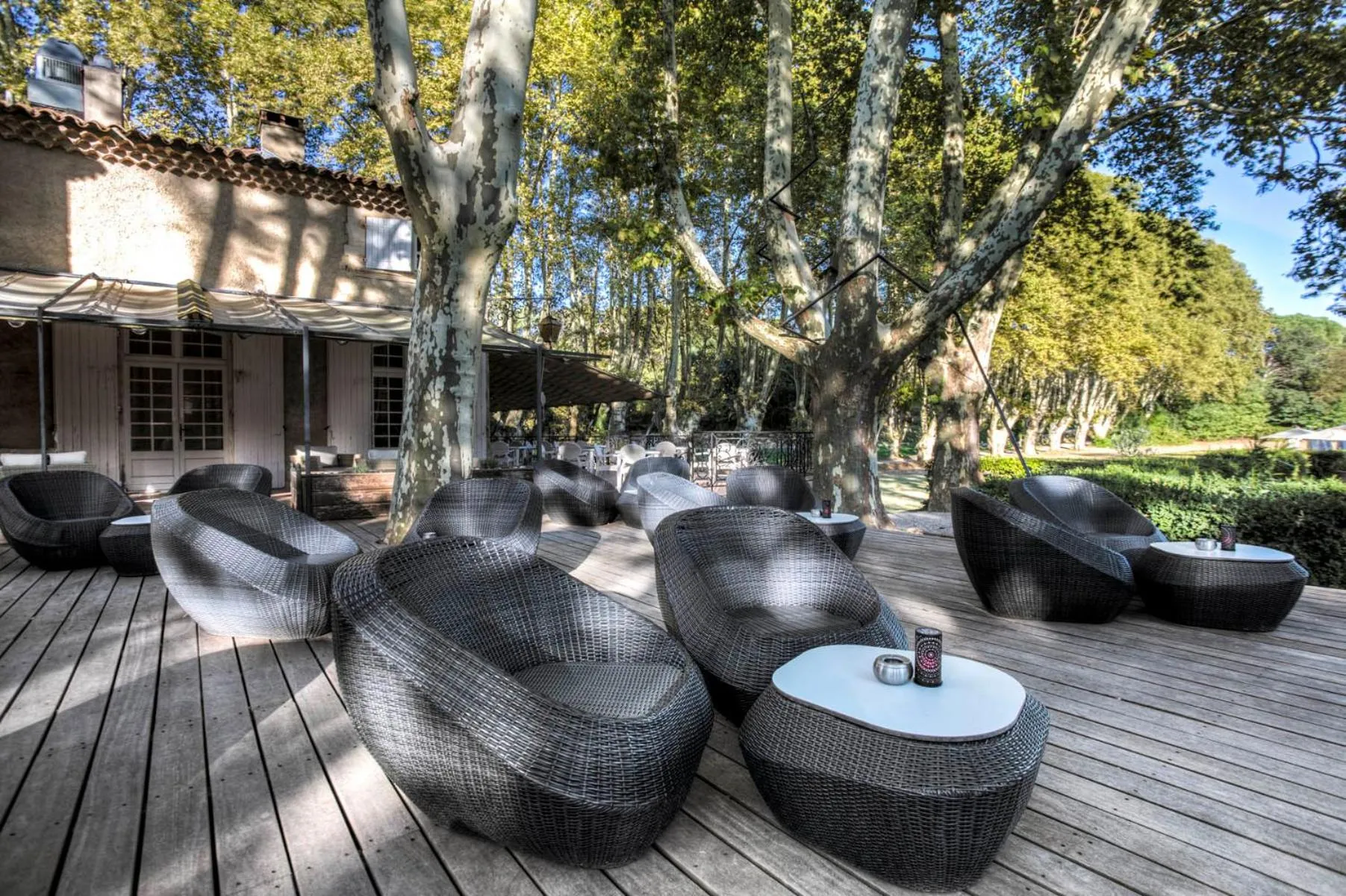Balcony/Terrace in Moulin de Vernègues Hôtel & Spa