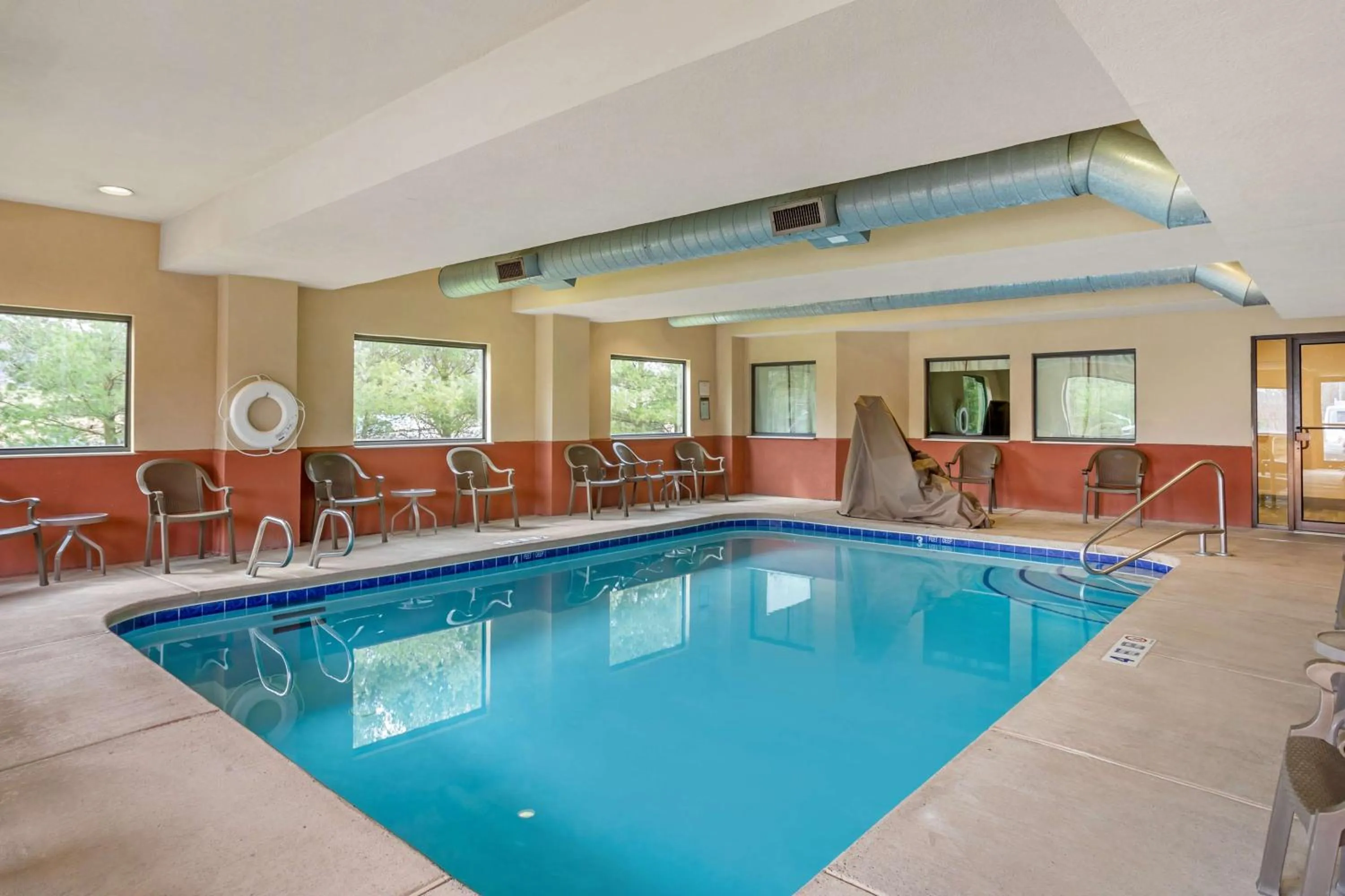 Pool view in Best Western Danville Inn