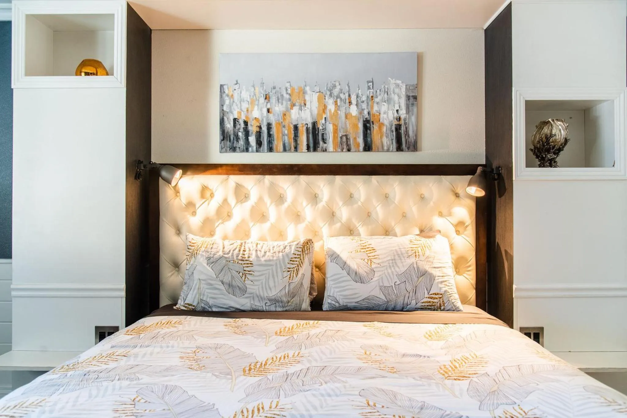 Bed in Big Bear Spa Suites