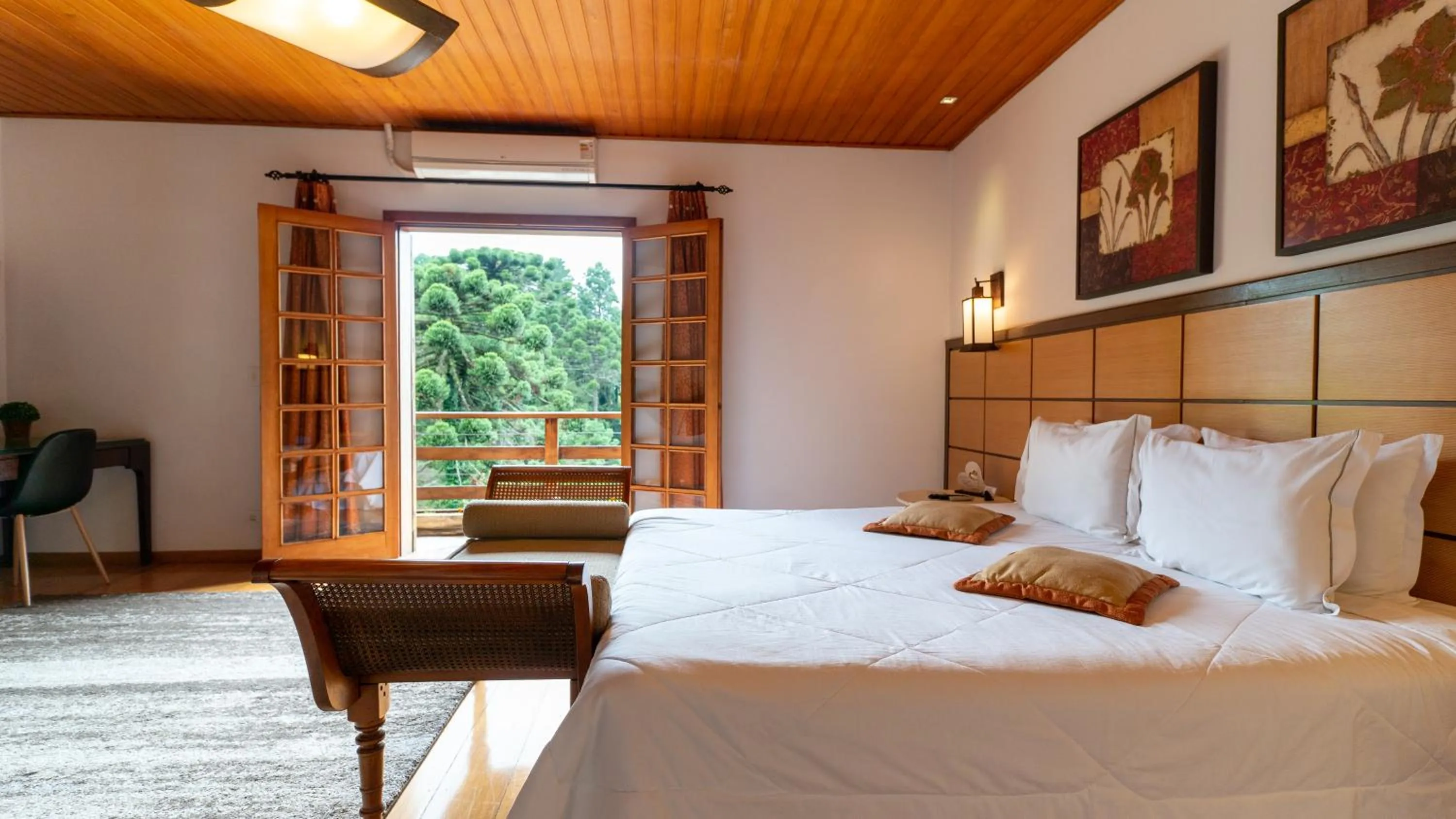 Bed in Pousada Apple House Campos do Jordao