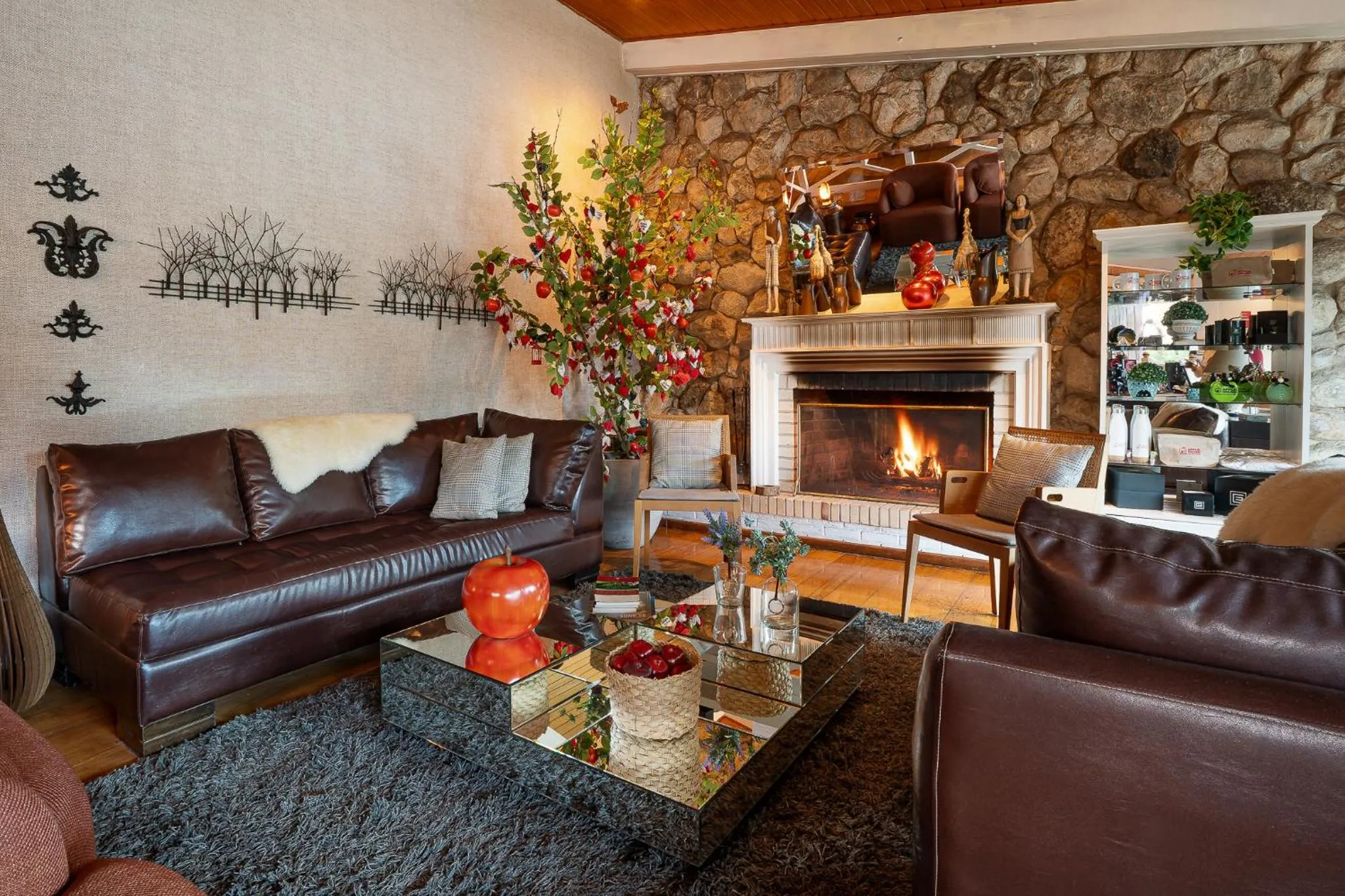 Living room in Pousada Apple House Campos do Jordao