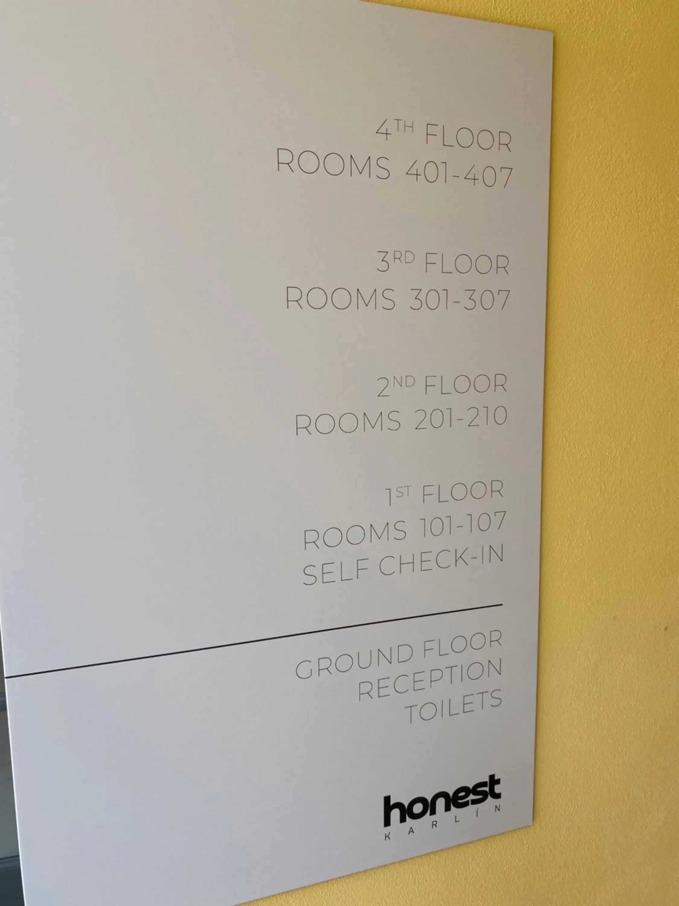 Floor plan in HONEST Karlin