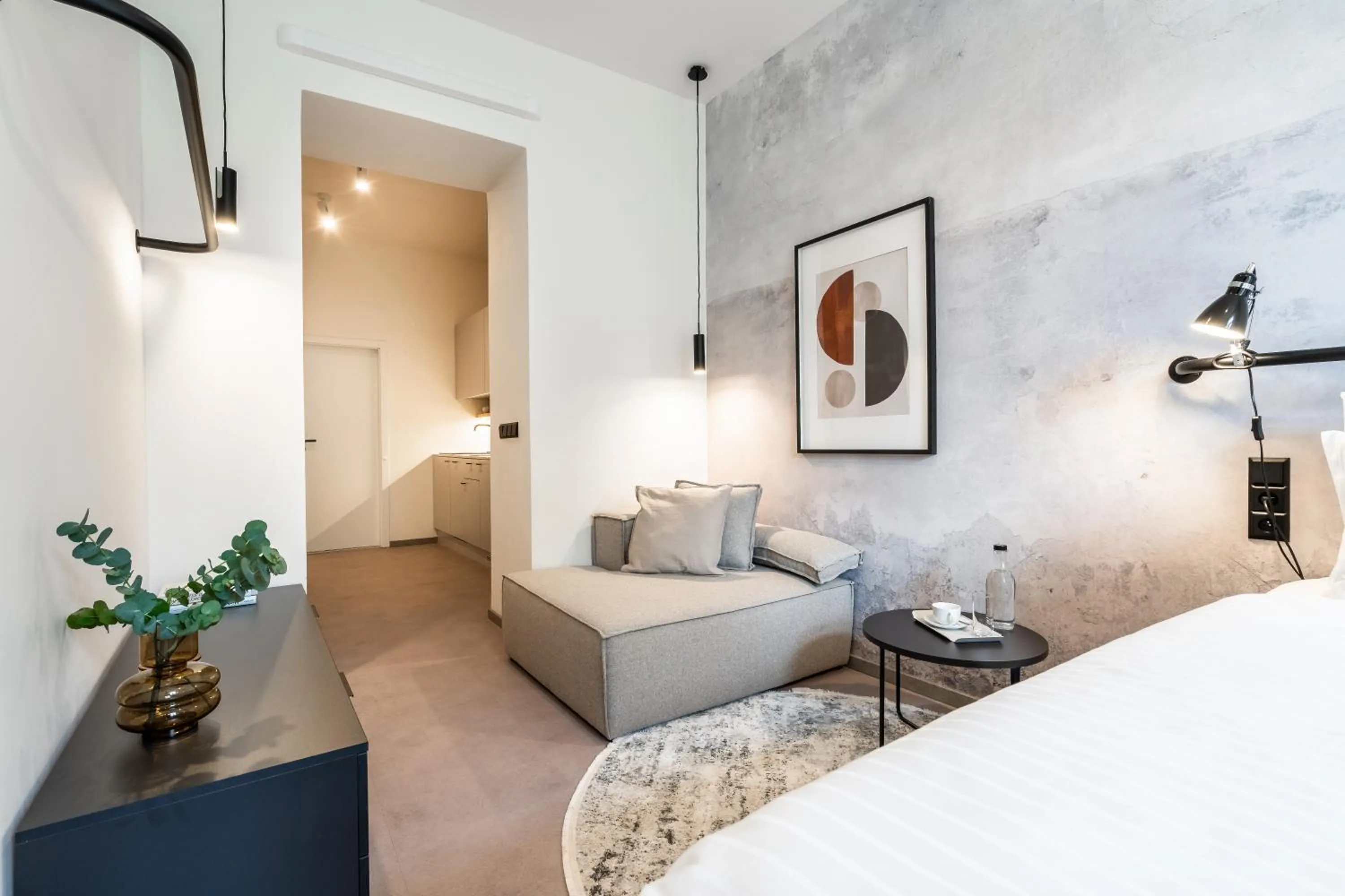 Living room, Bed in HONEST Karlin