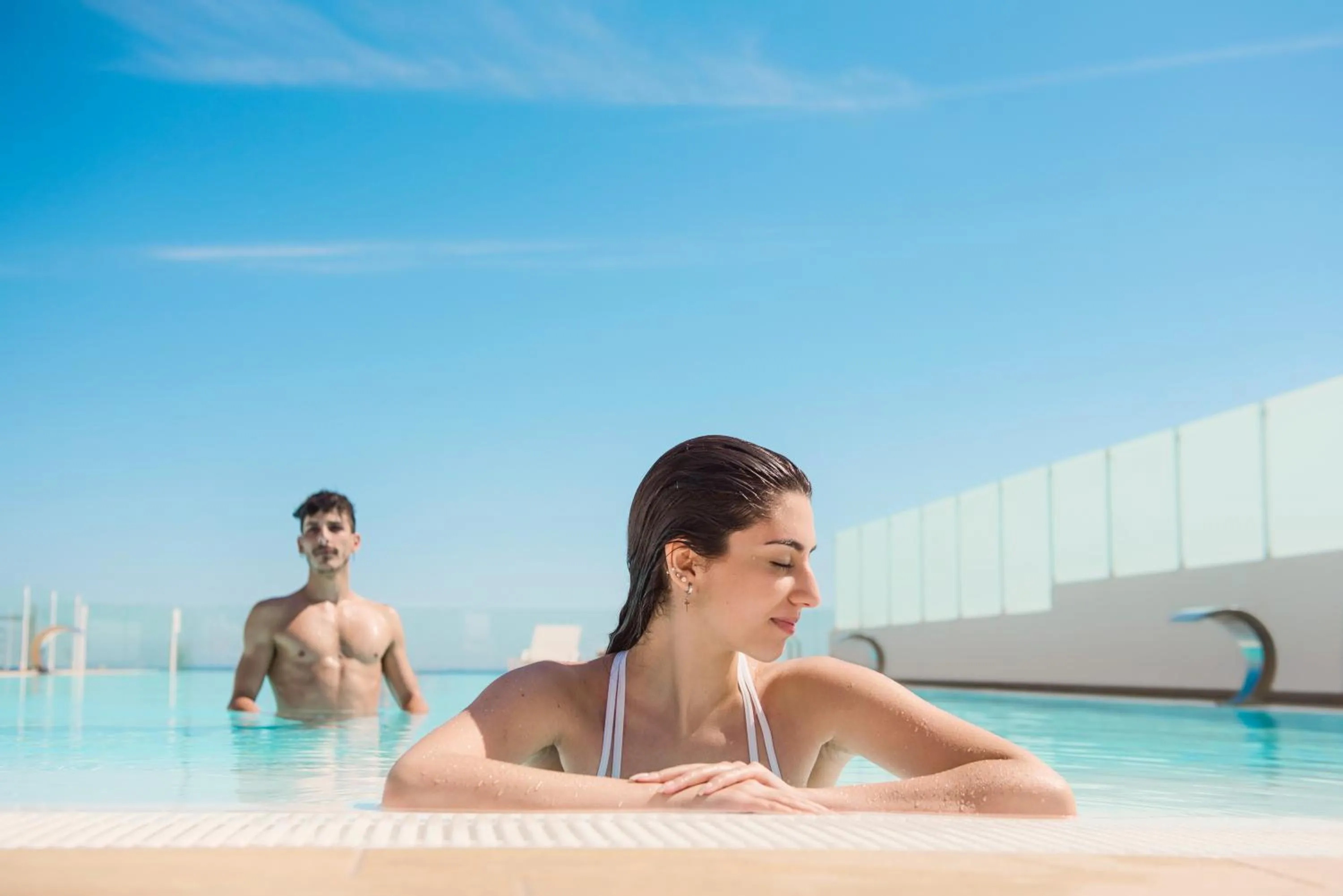 Pool view in Marina di Petrolo Apartments