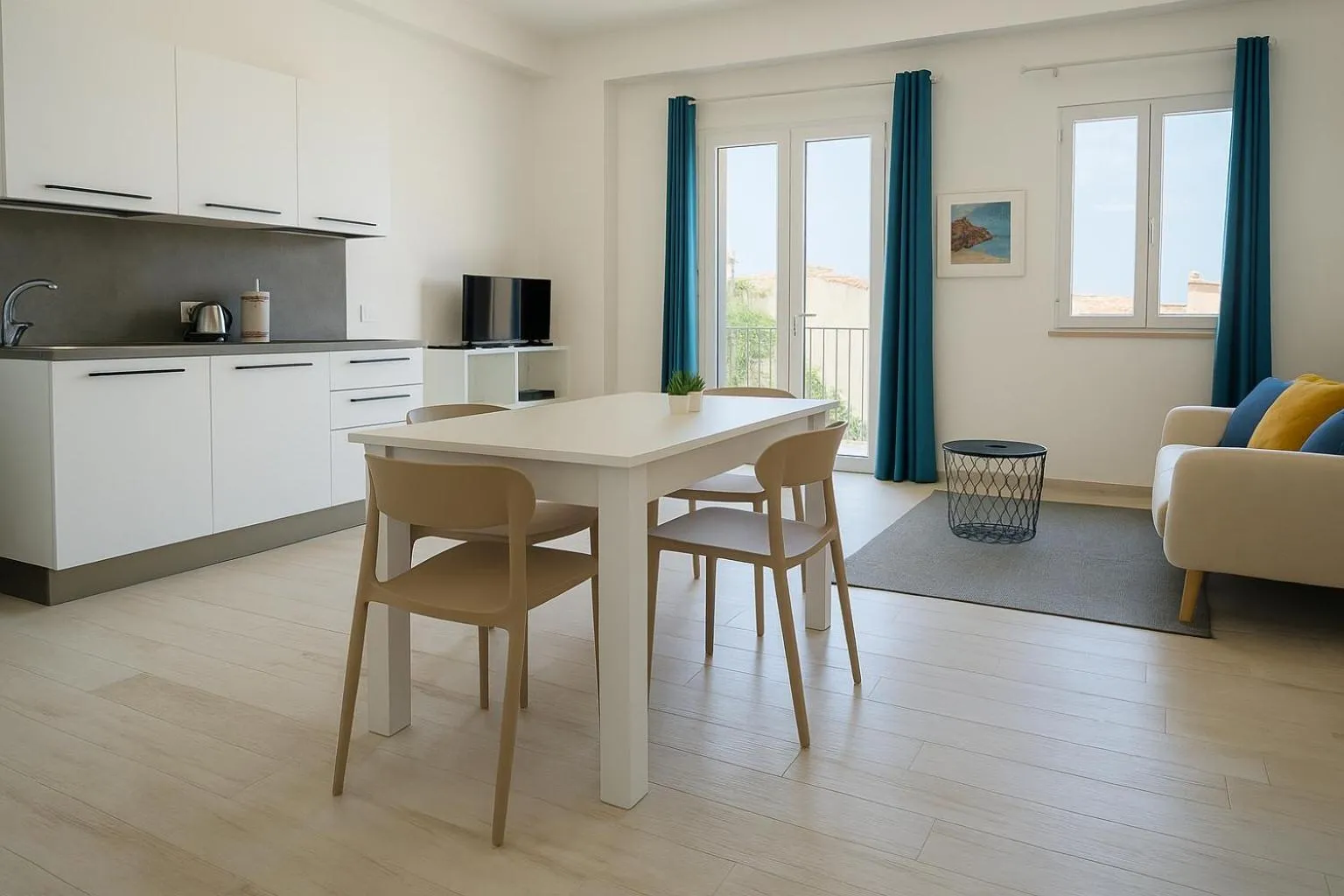 Kitchen or kitchenette in Marina di Petrolo Apartments