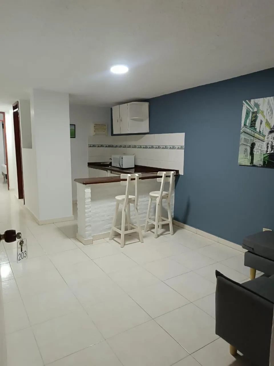 Kitchen or kitchenette in Hotel Boston Superior