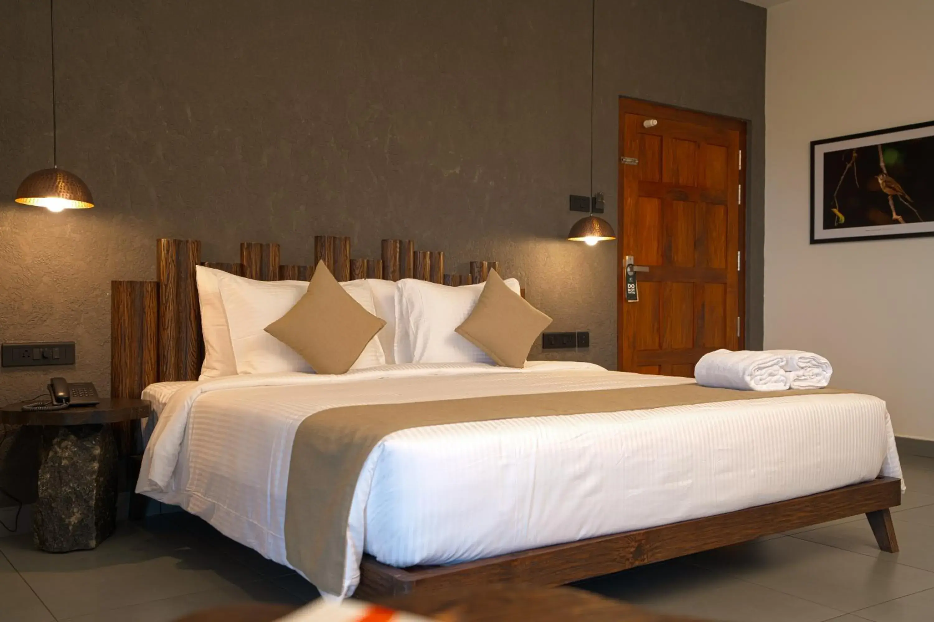 Bed in Maram Resort Mamalakandam Bed in Maram Resort Mamalakandam