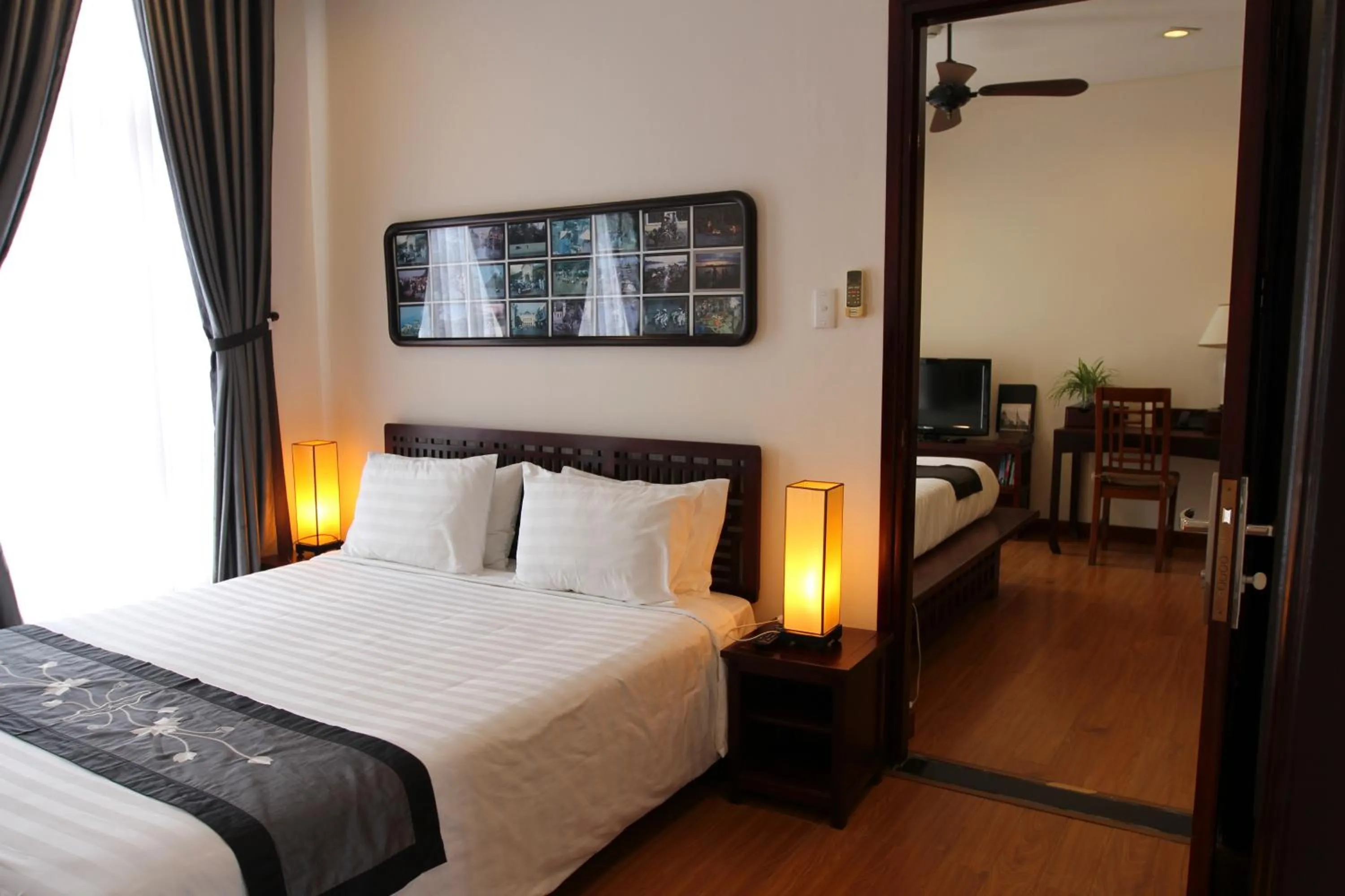 Bed in Nam Bo Boutique Hotel