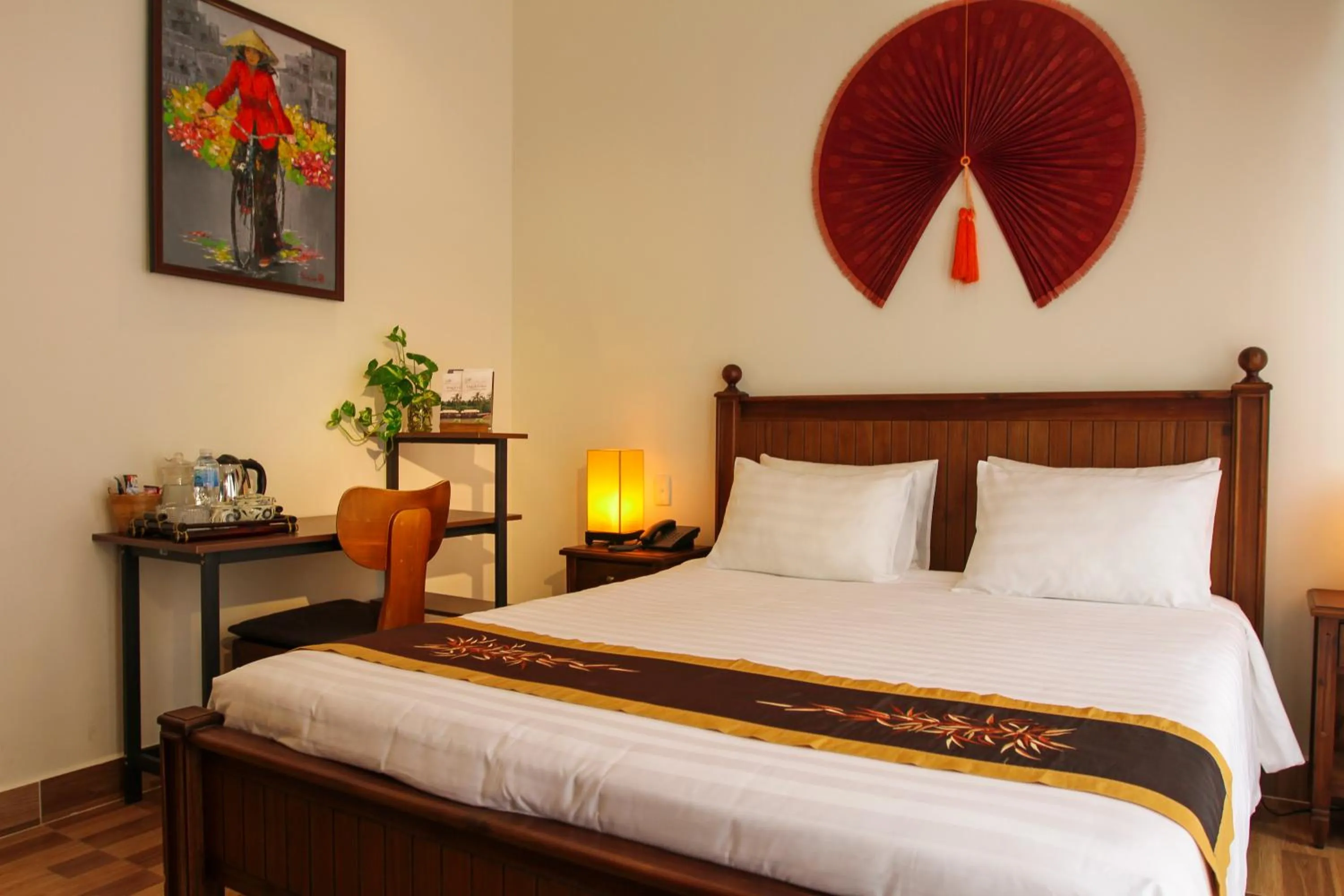 Bed in Nam Bo Boutique Hotel