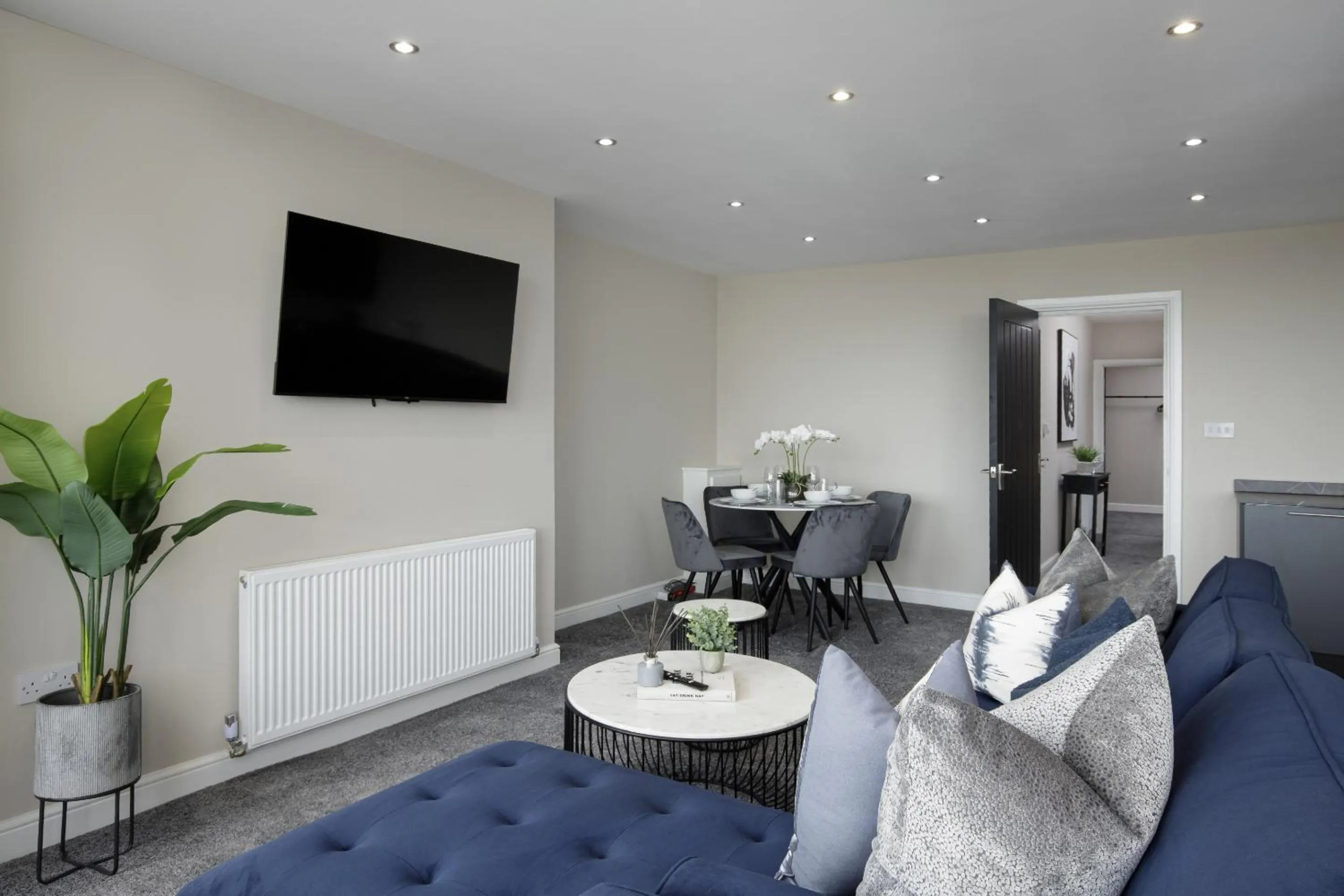 Living room in The Blackpool Beach Boutique Apartments