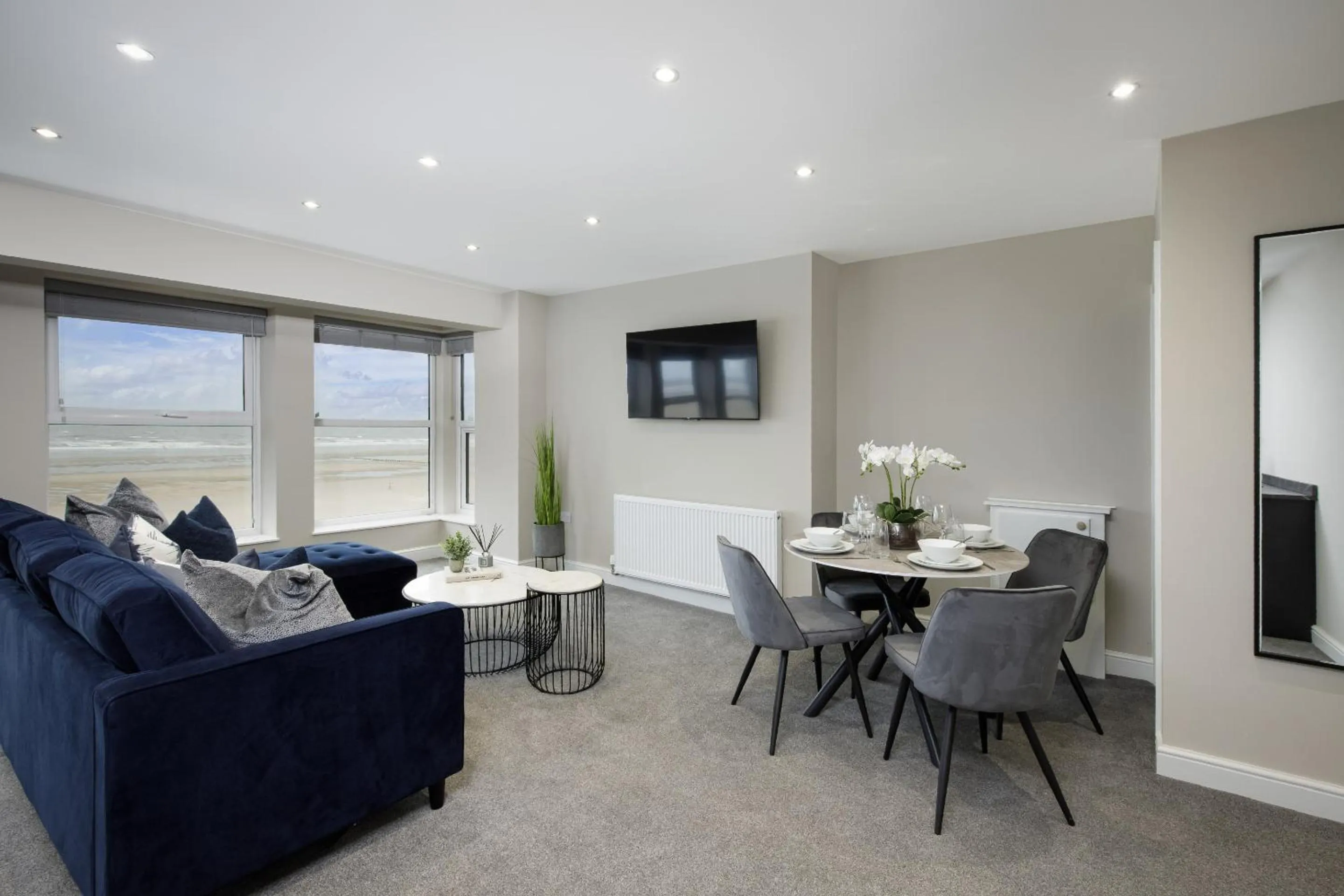 Living room in The Blackpool Beach Boutique Apartments