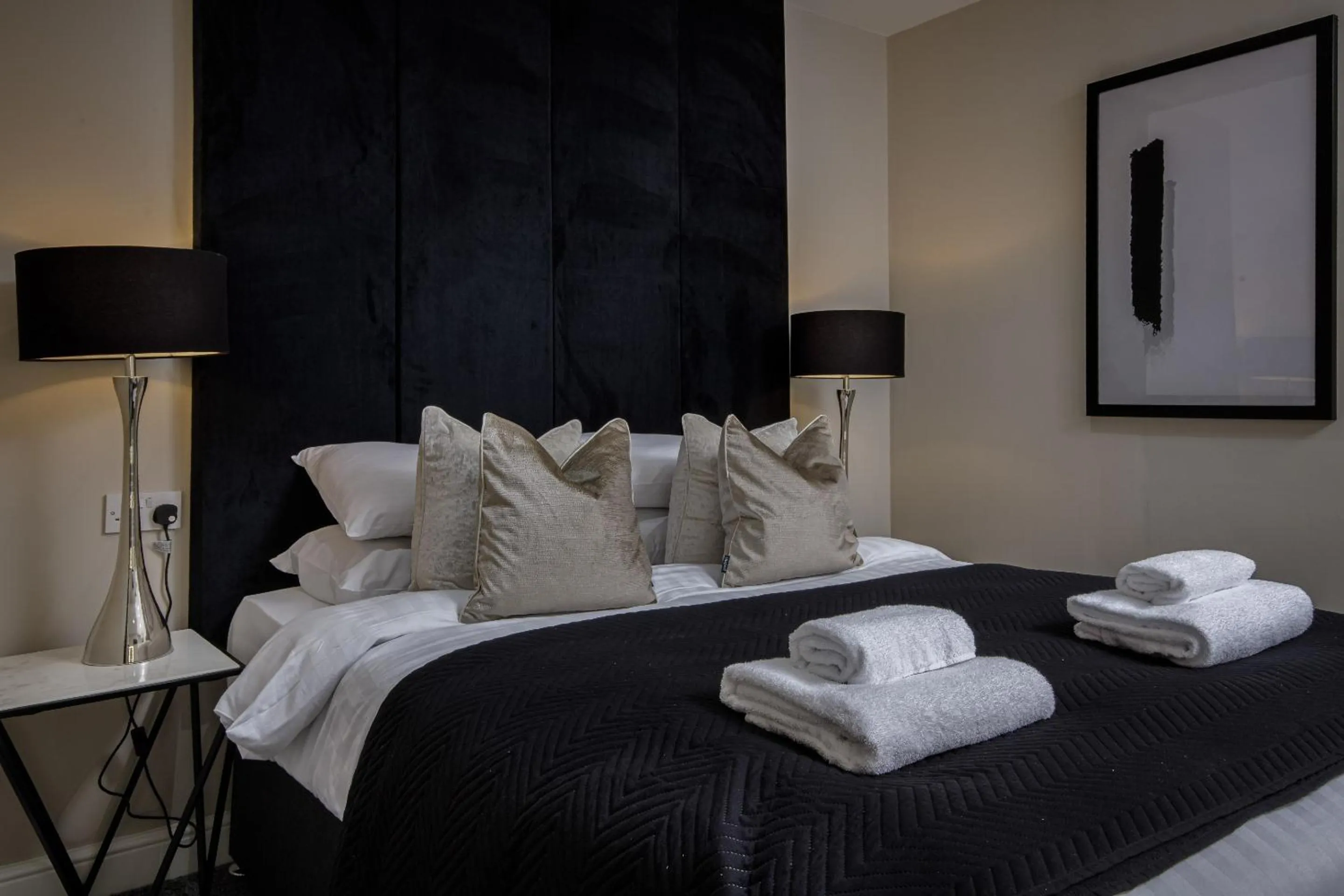 Bedroom, Bed in The Blackpool Beach Boutique Apartments