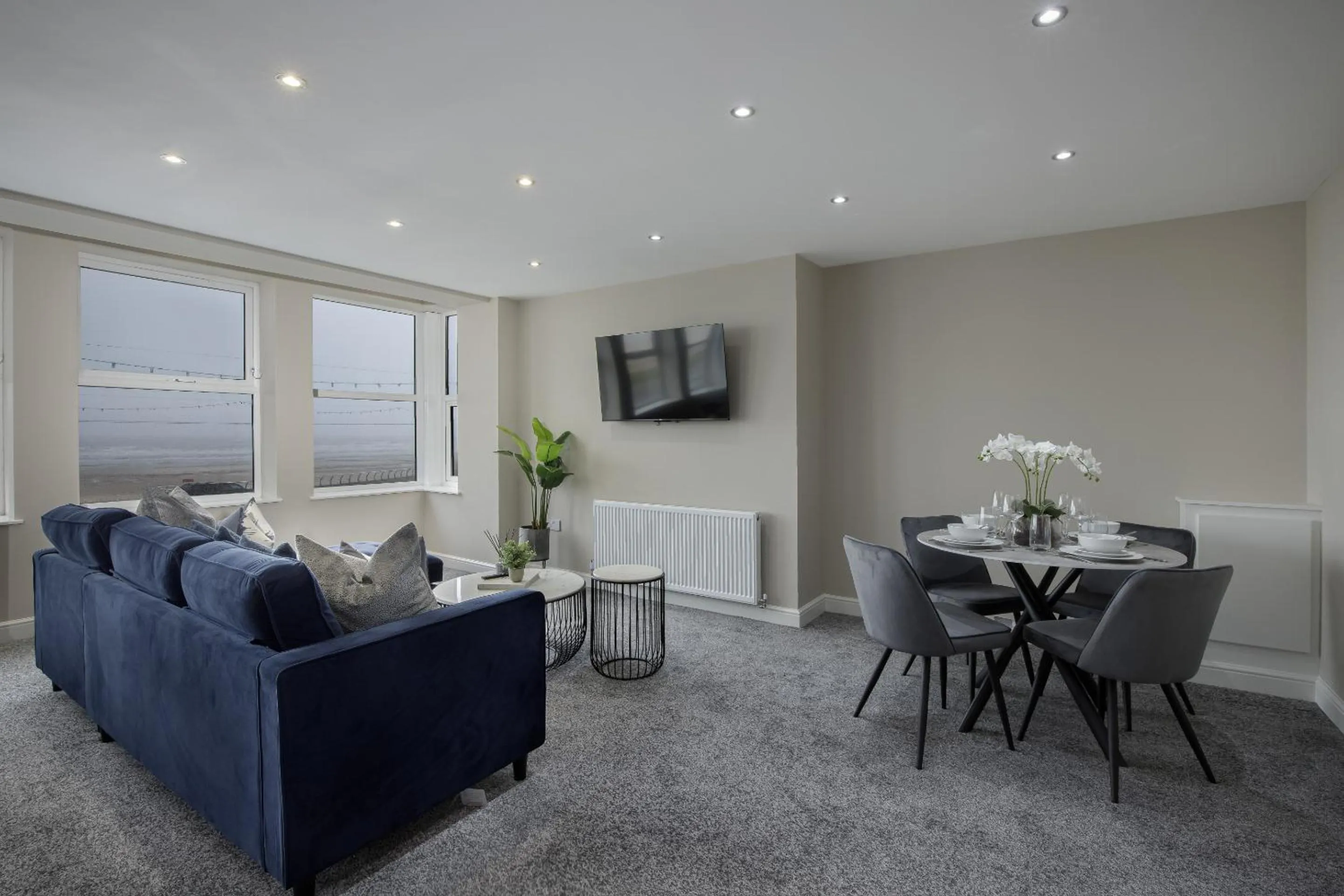 Living room in The Blackpool Beach Boutique Apartments