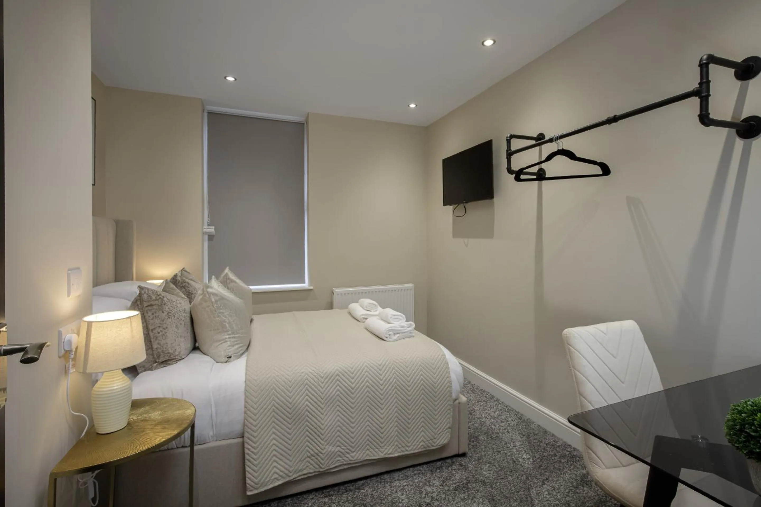 Bedroom, Bed in The Blackpool Beach Boutique Apartments