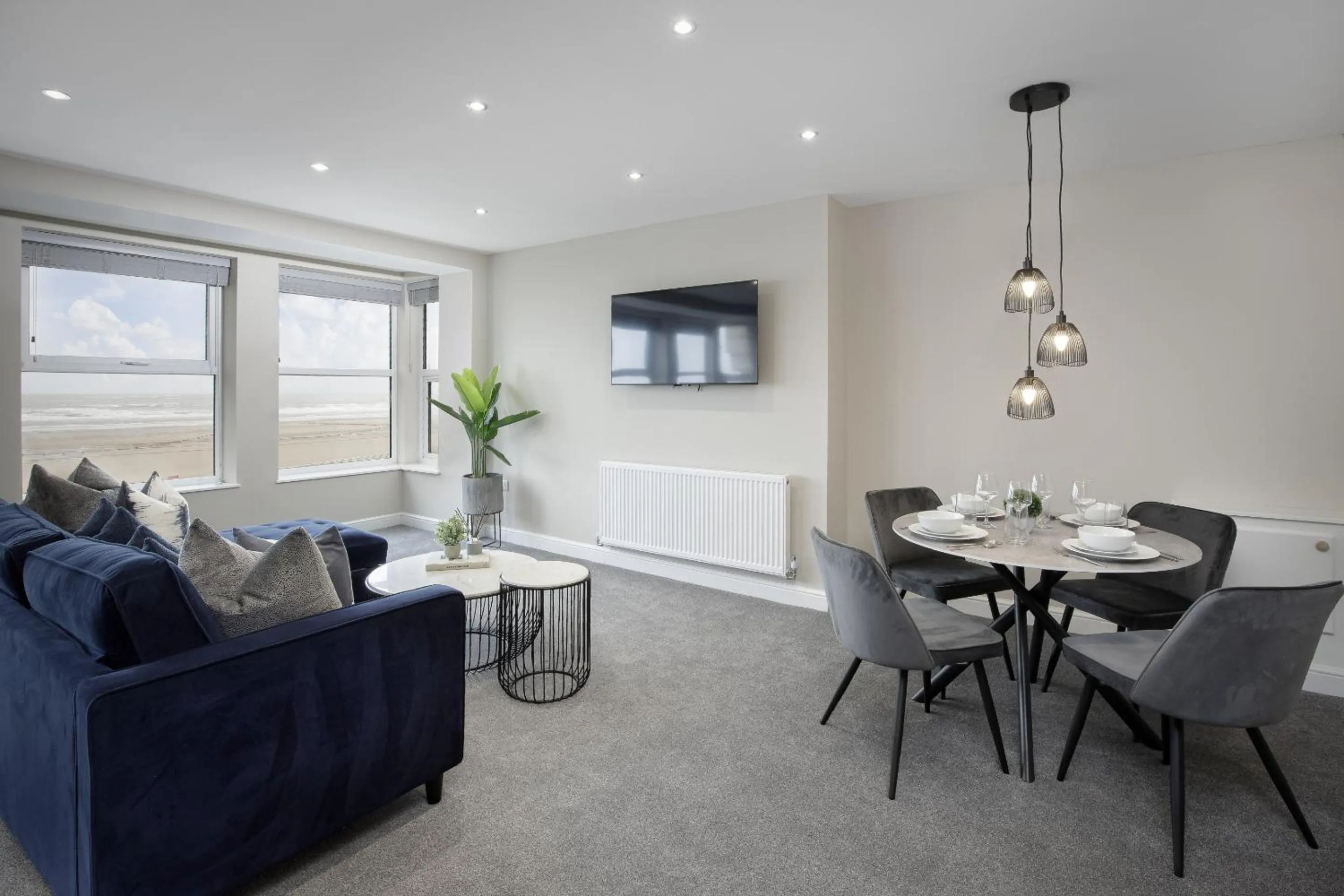 Living room in The Blackpool Beach Boutique Apartments