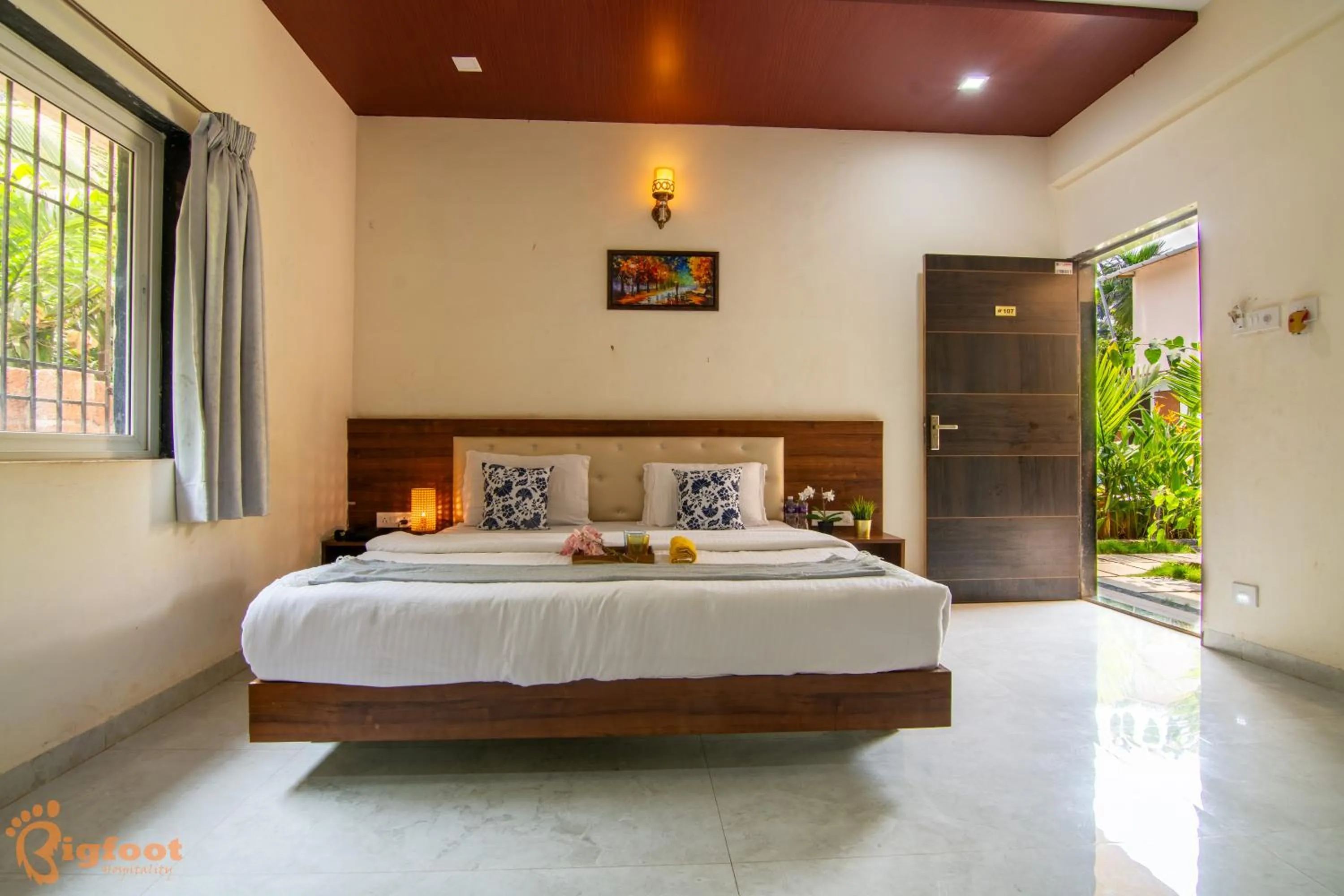 Bed in Arnnas Resort Diveagar
