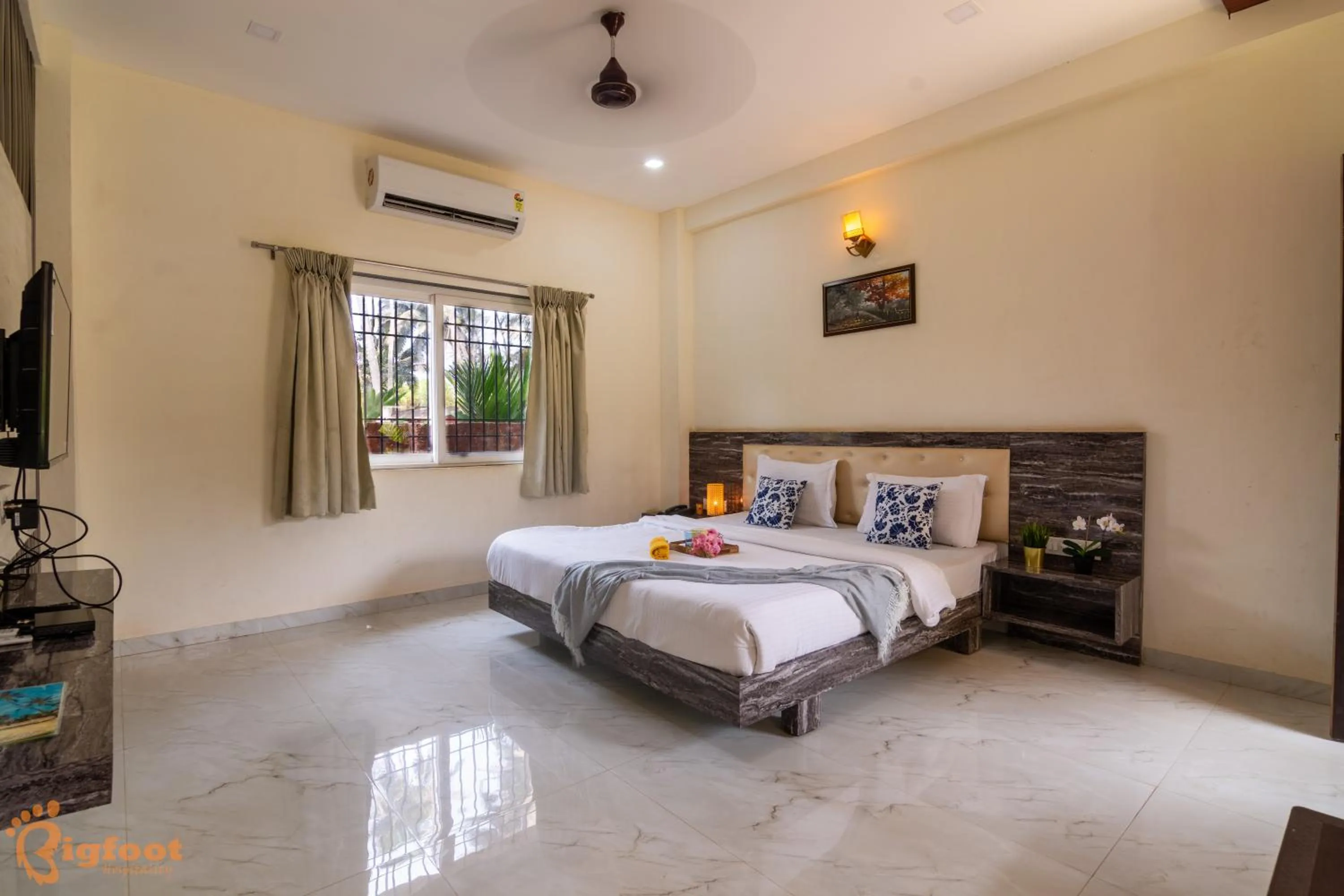 Bed in Arnnas Resort Diveagar