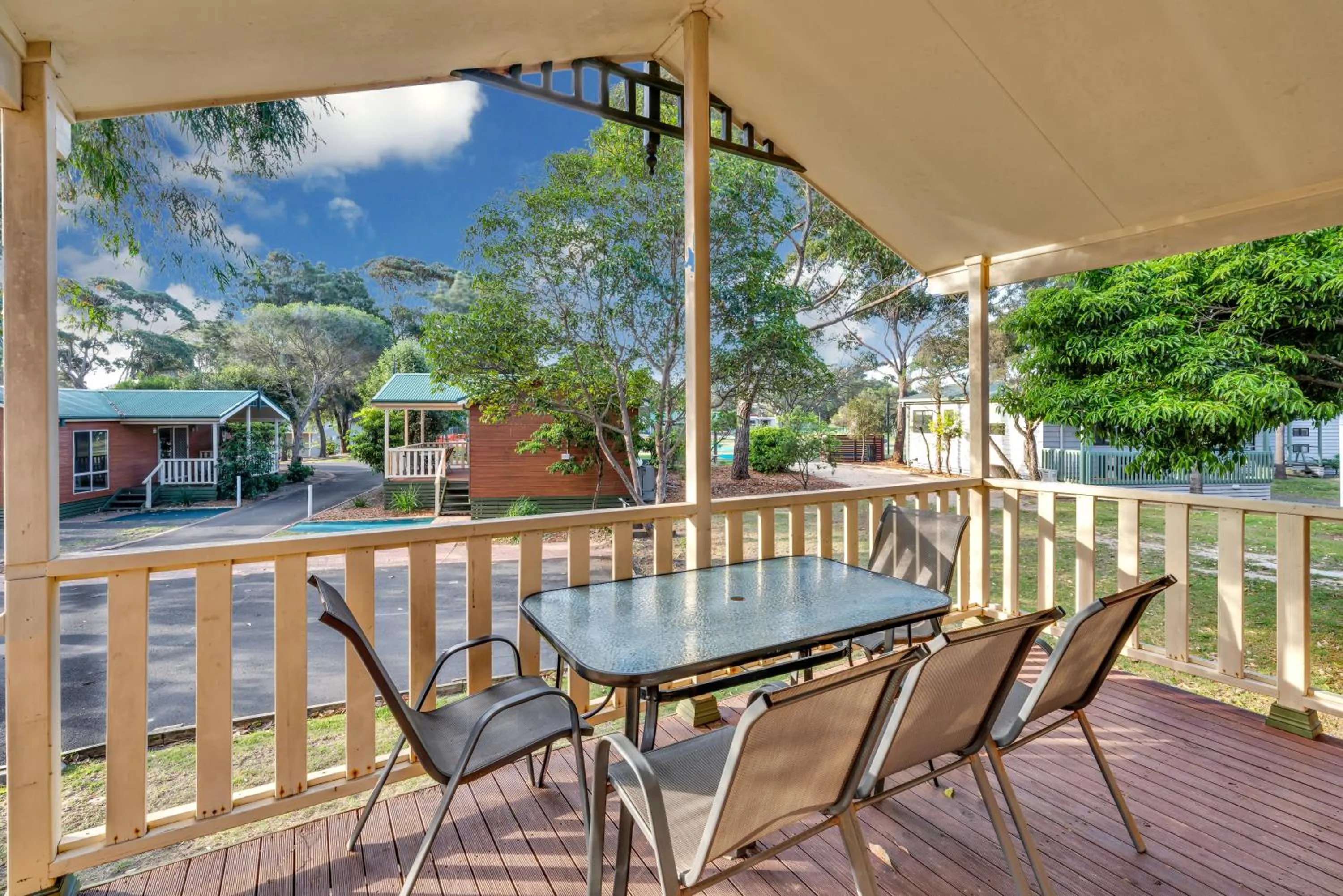 Balcony/Terrace in NRMA Broulee Holiday park