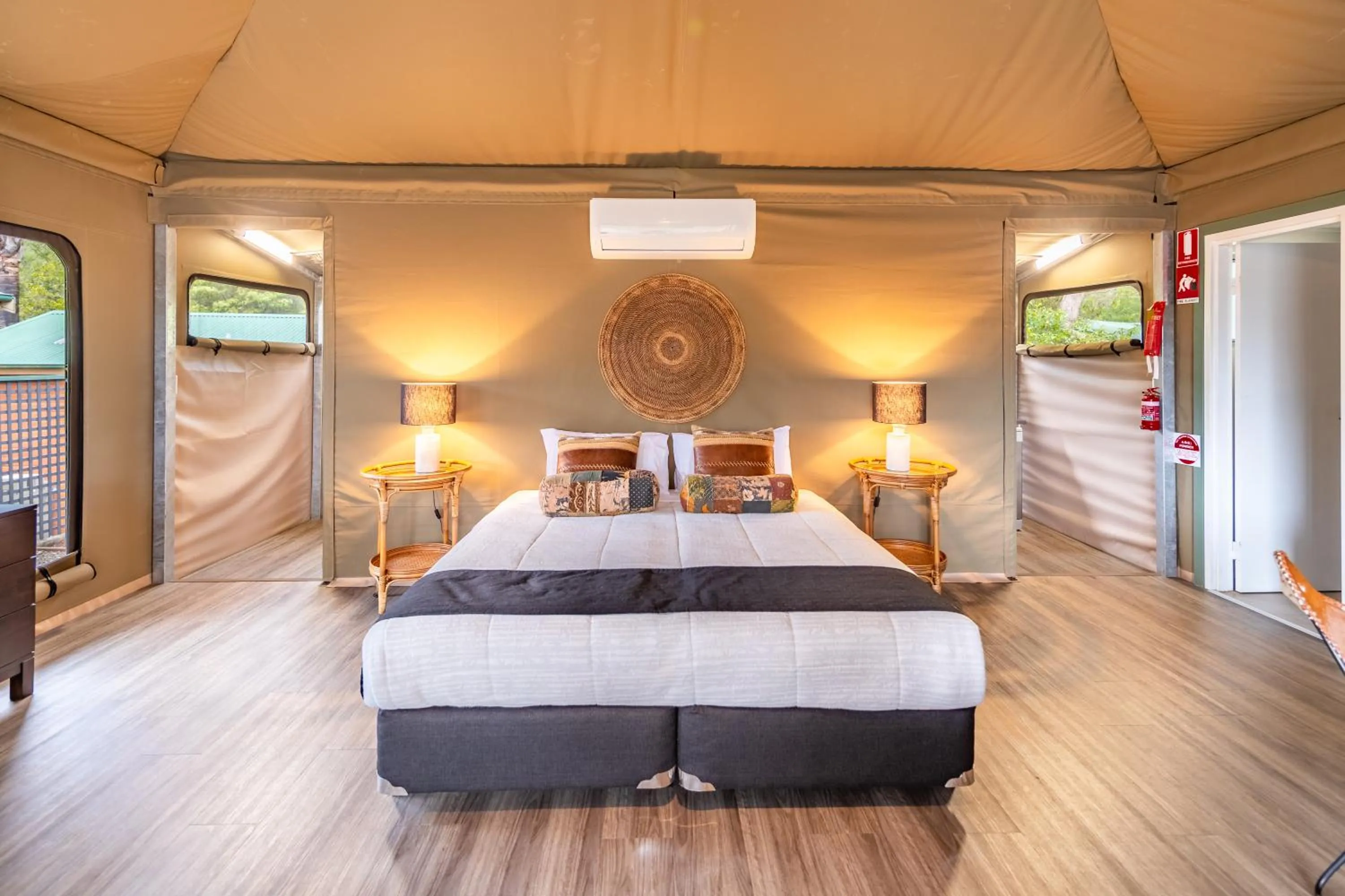 Bedroom, Bed in NRMA Broulee Holiday park