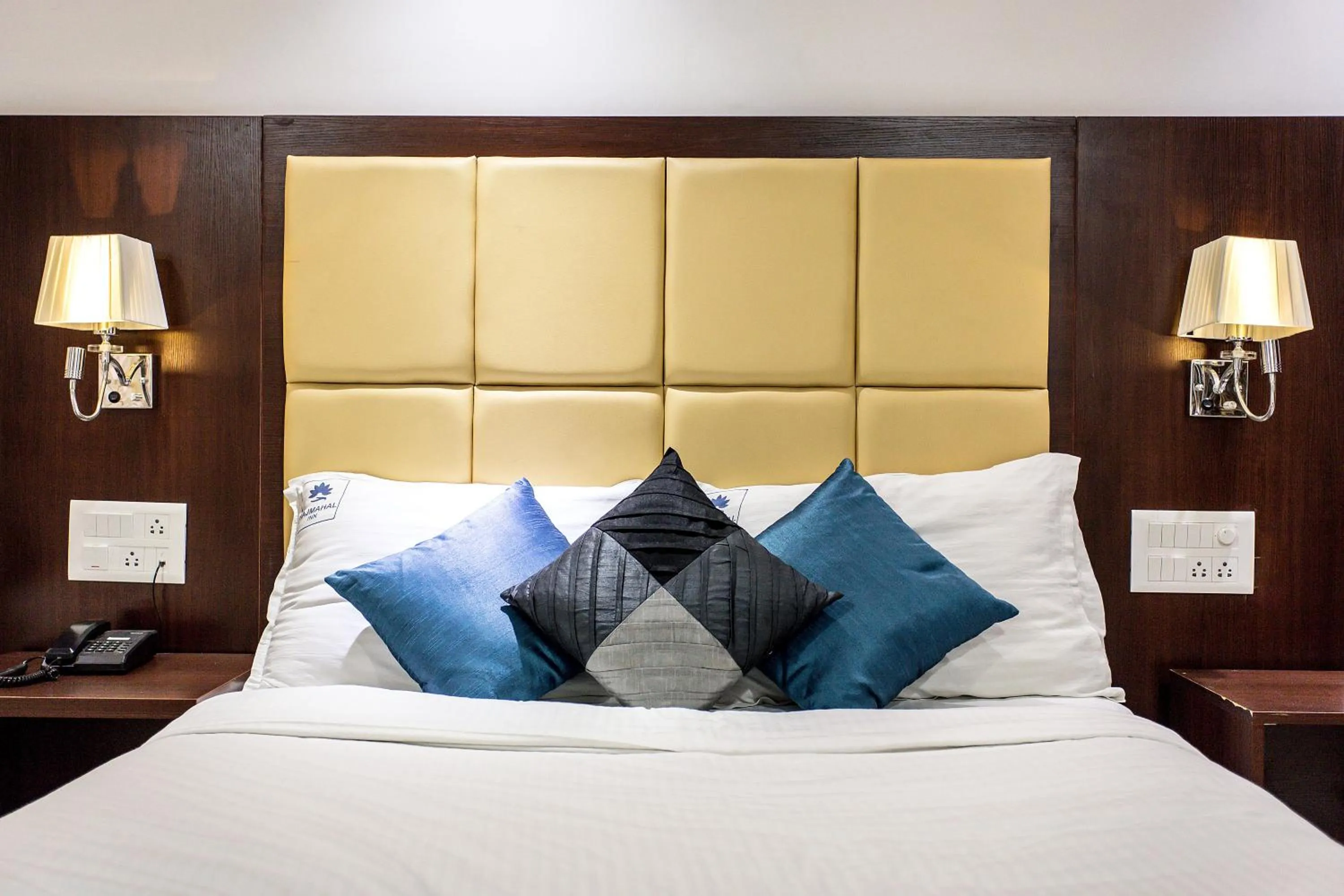 Photo of the whole room, Bed in Rajmahal Inn