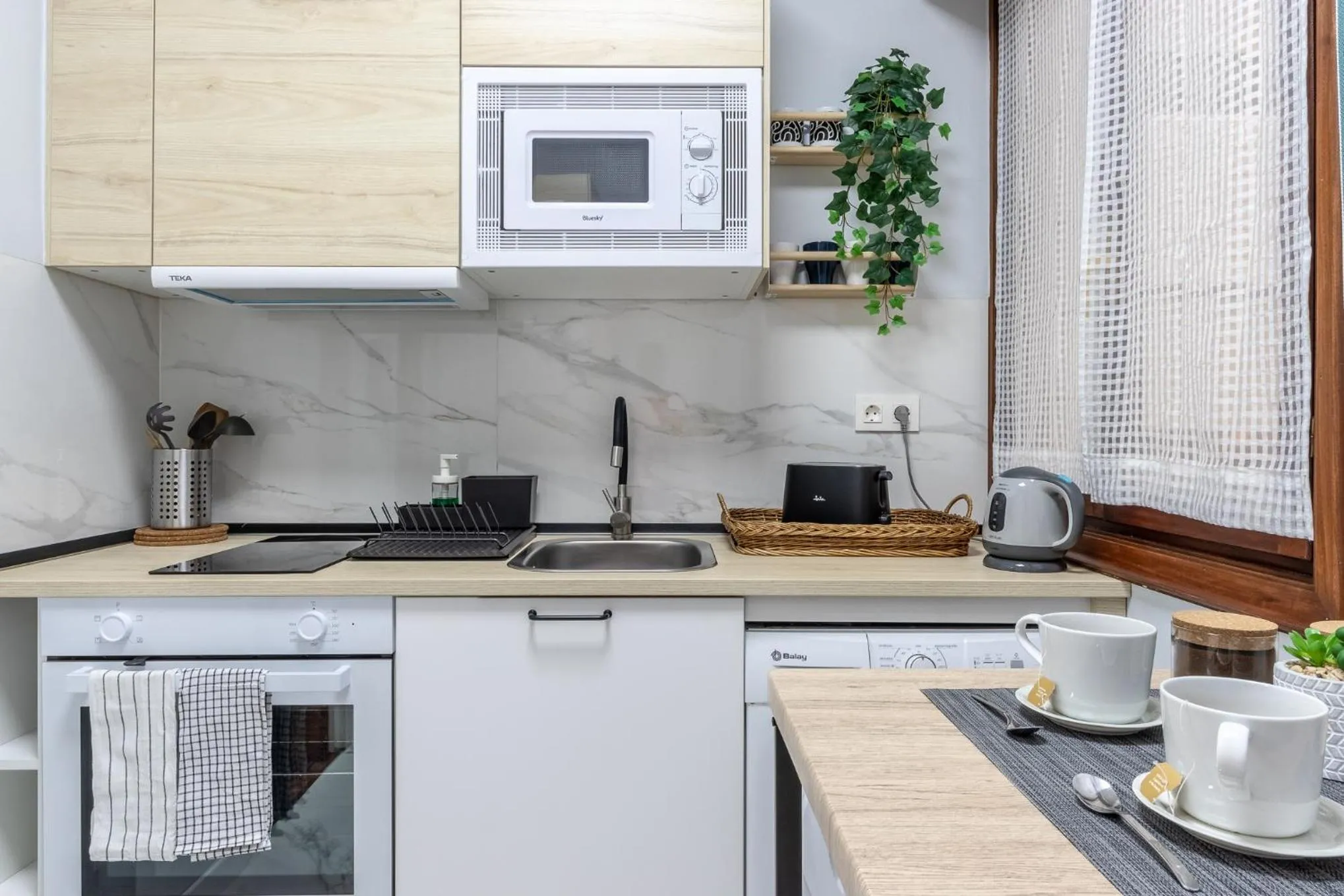 Kitchen or kitchenette in Confort y buena ubicación - Bilbao centro