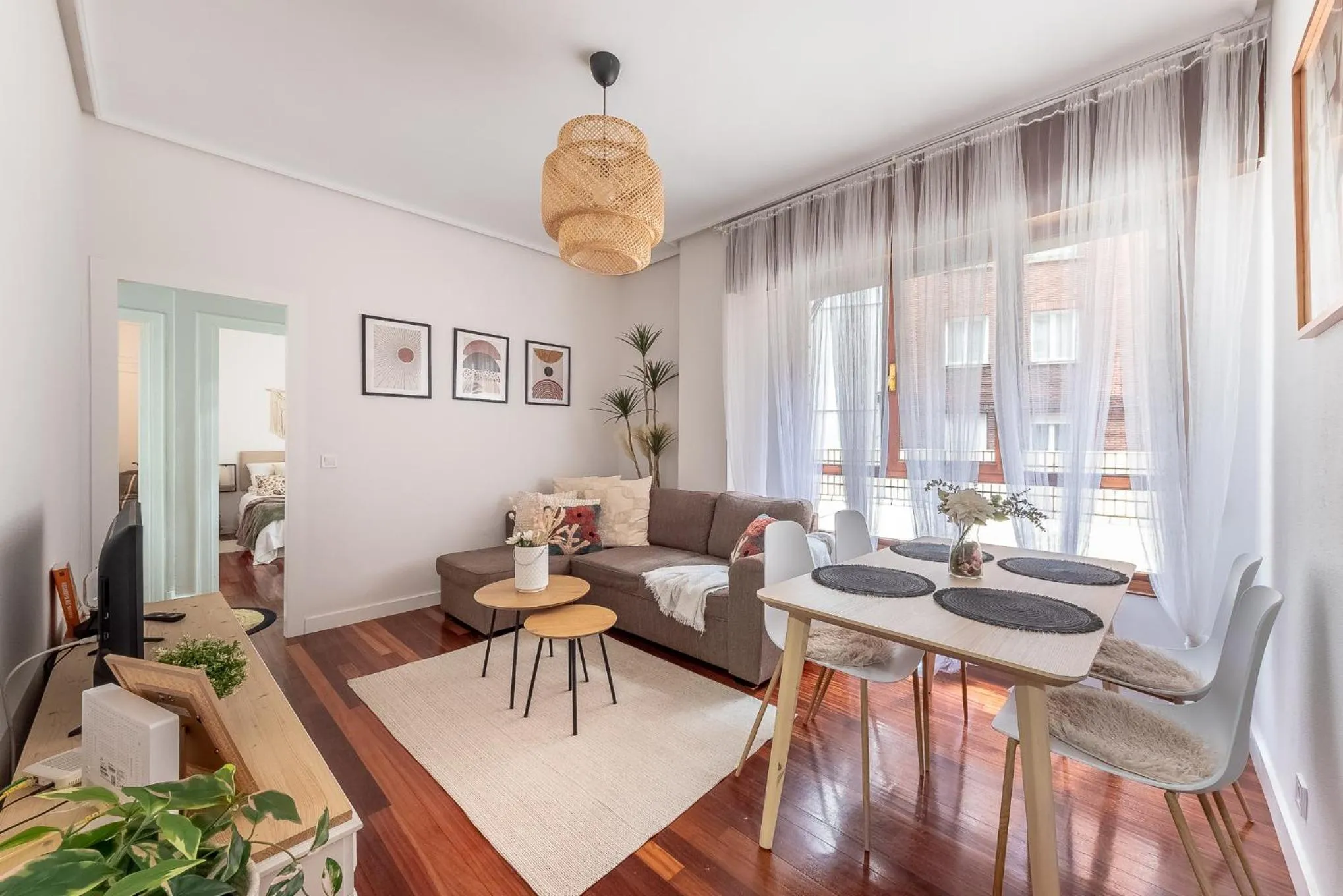 Living room in Confort y buena ubicación - Bilbao centro
