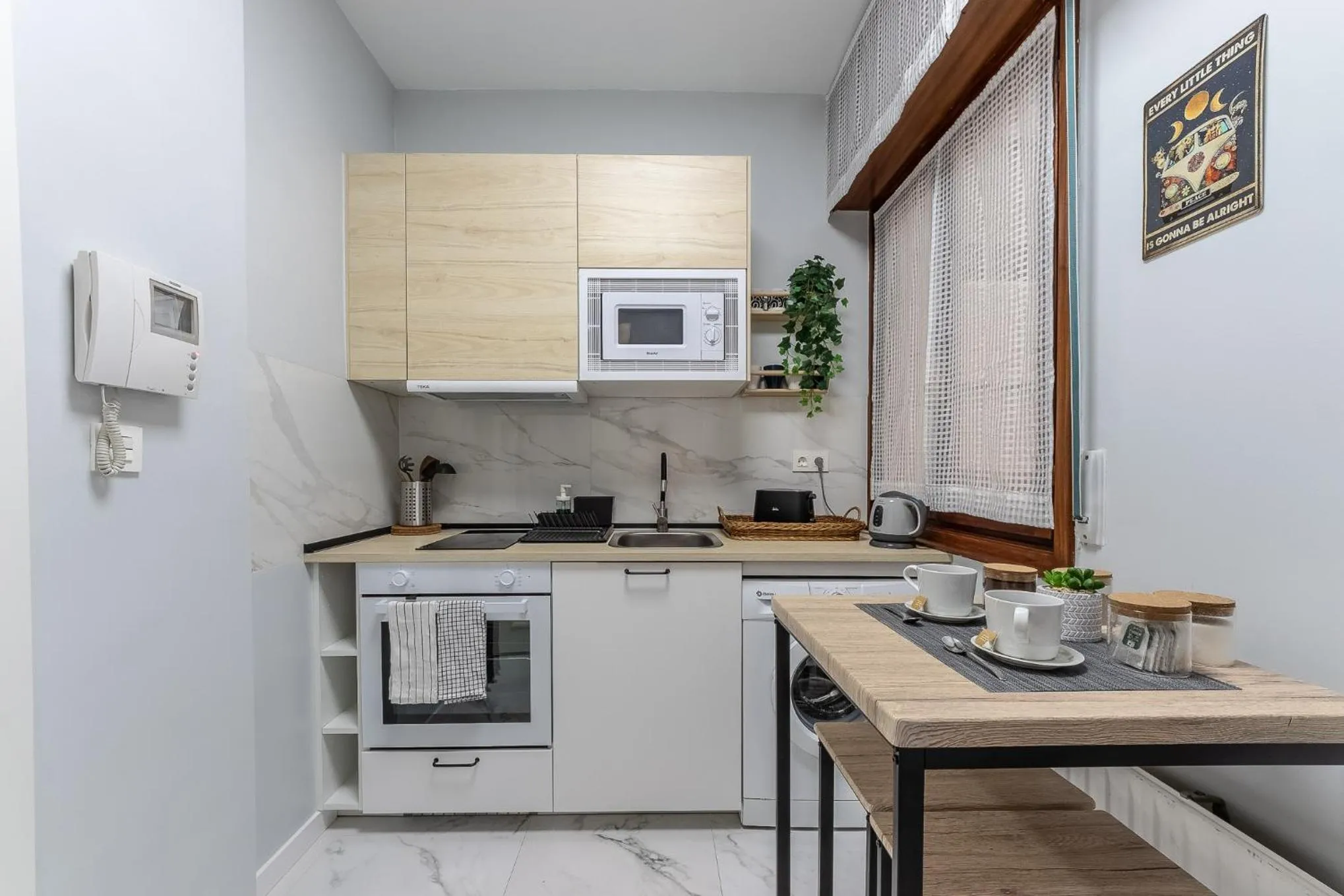 Kitchen or kitchenette in Confort y buena ubicación - Bilbao centro
