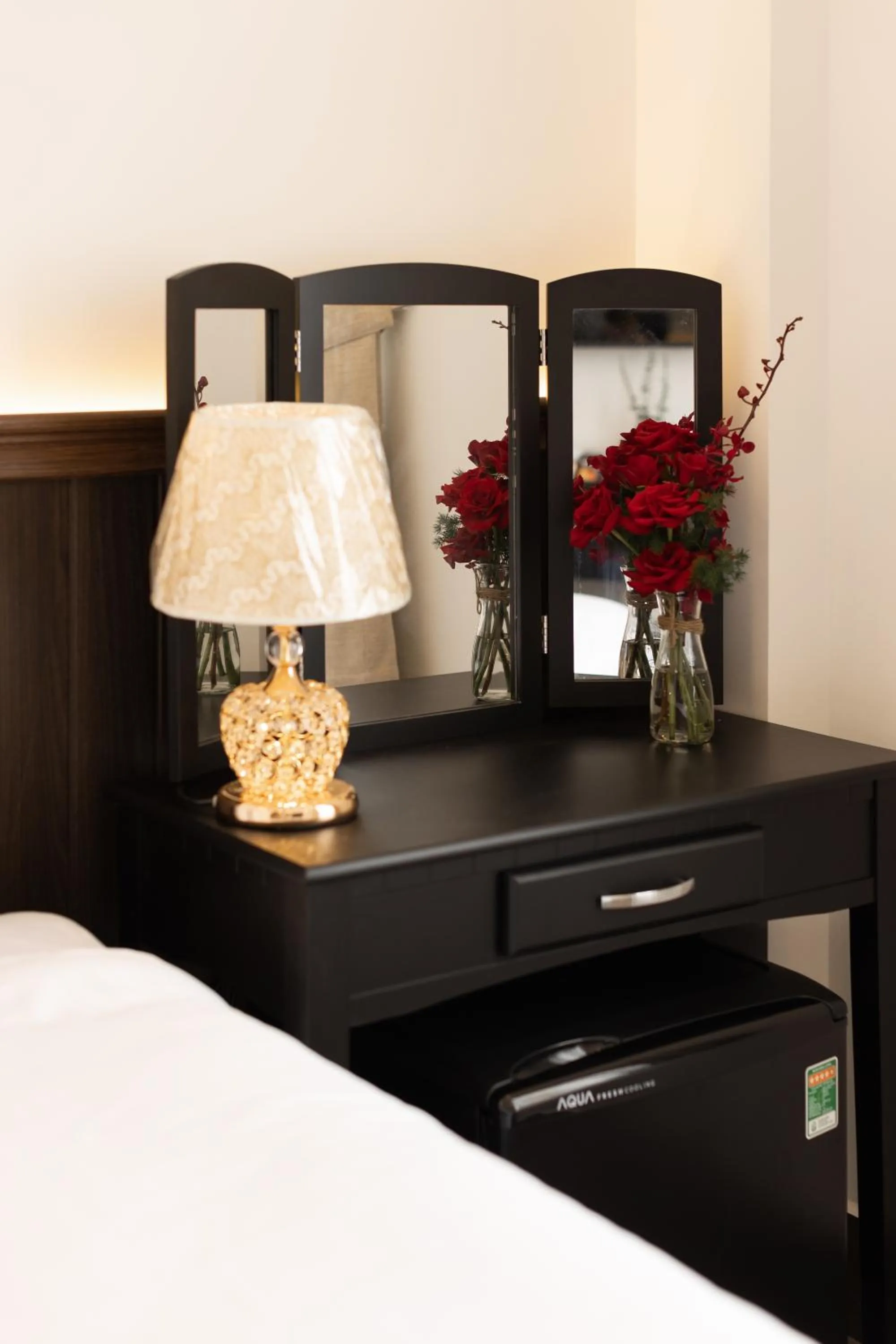 Decorative detail, Bed in OLAGI HOTEL