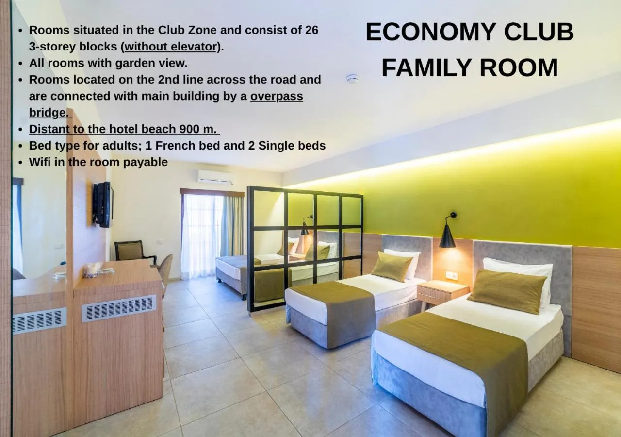 Bed in Queen's Park Resort Göynük