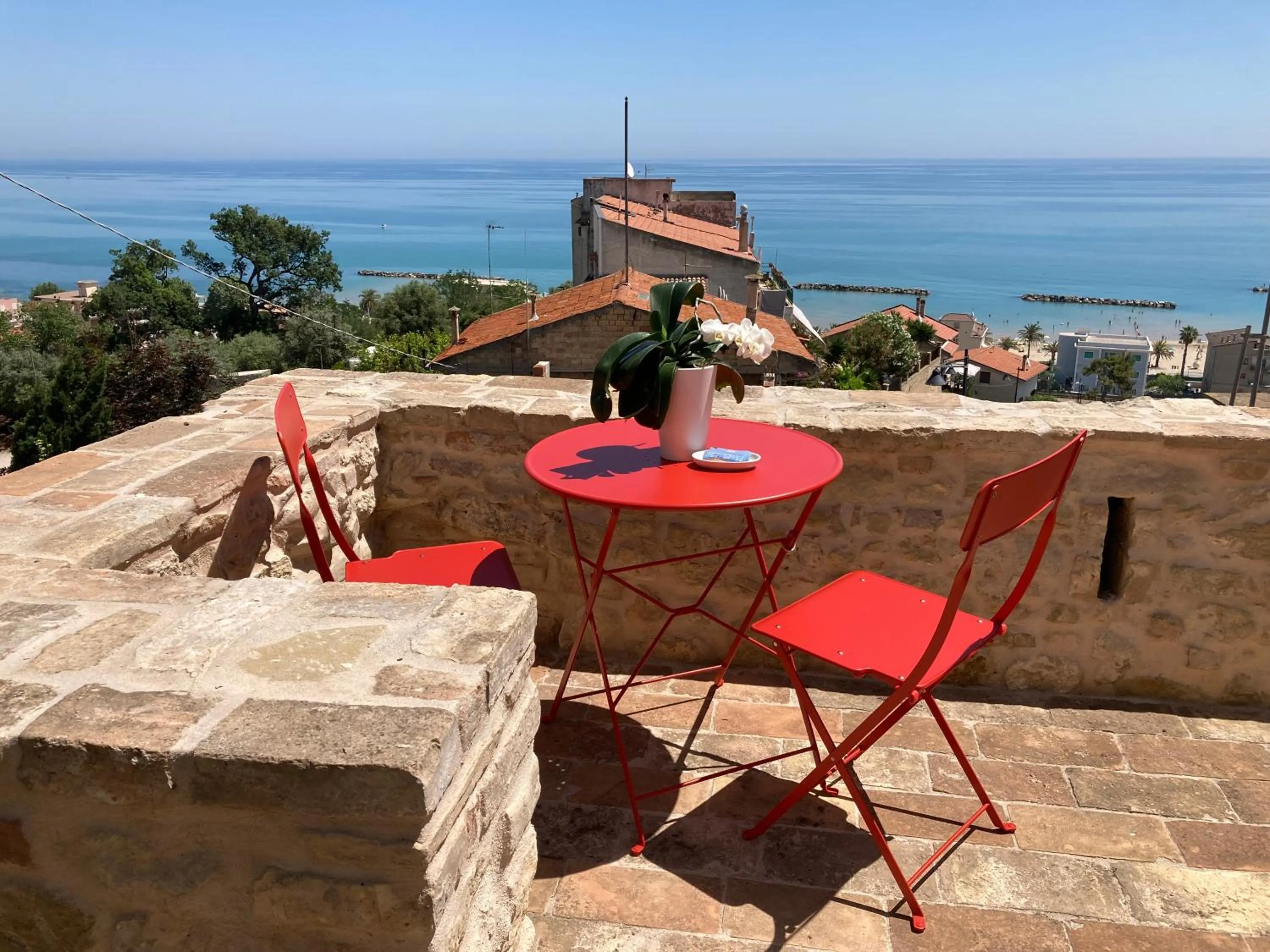 Balcony/Terrace in B&B Tre Finestre sul Mare