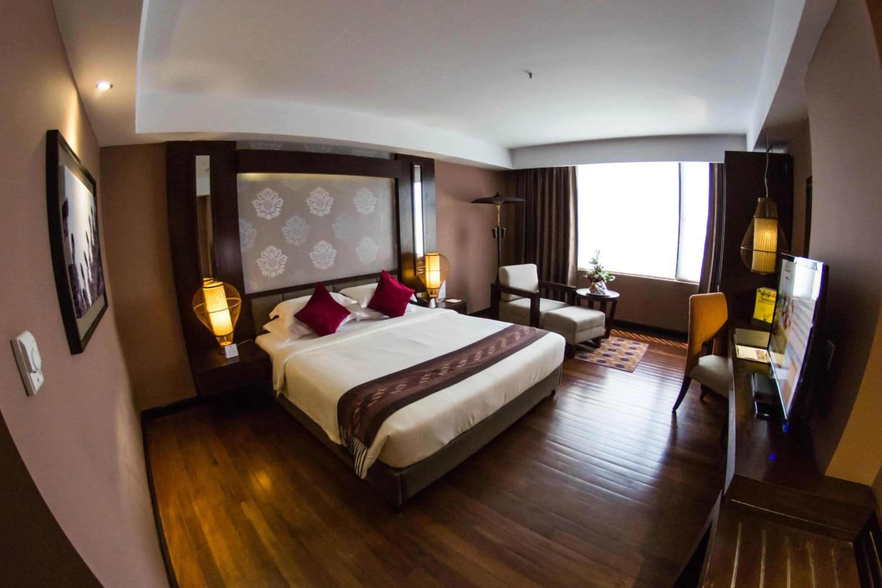 Bed in Rose Garden Hotel