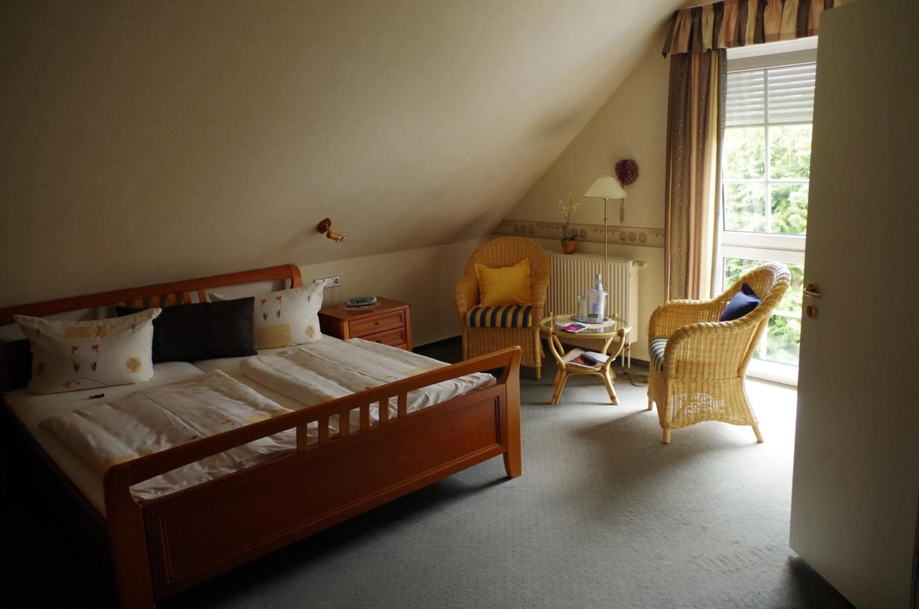 Bedroom, Bed in Hotel Heidetraum