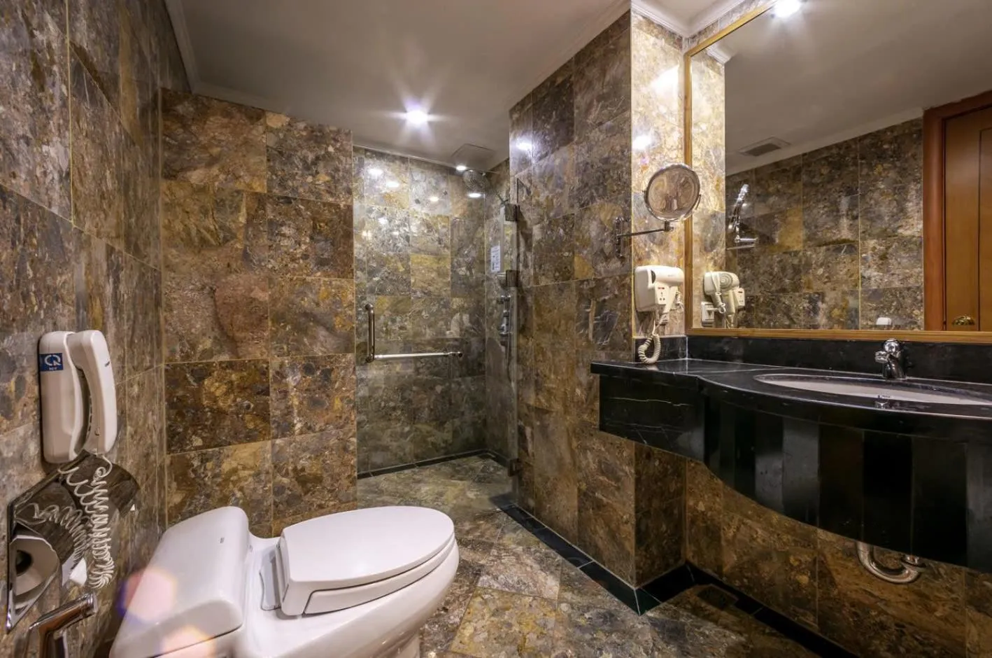 Shower in A25 Luxury Hotel