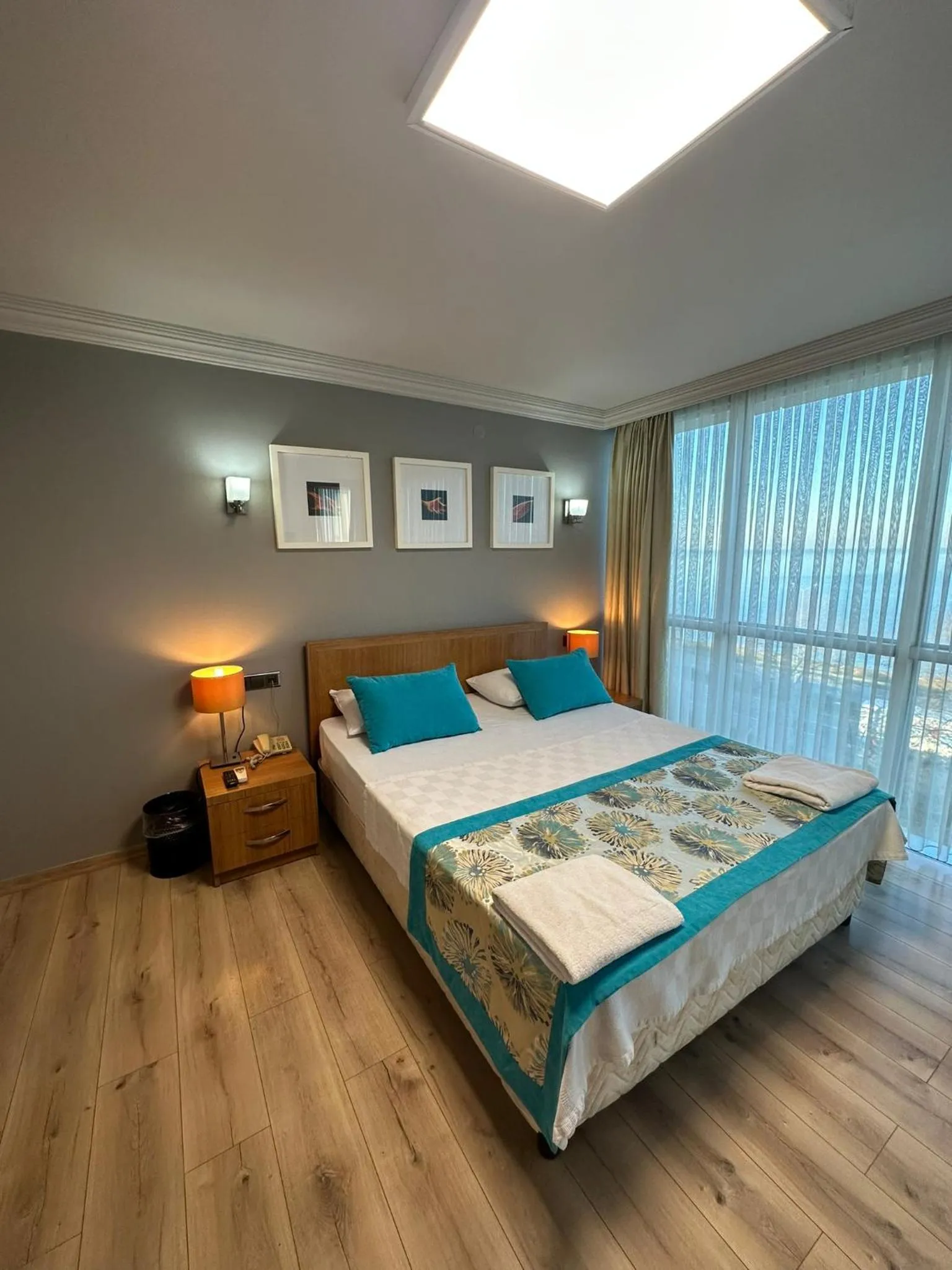 Bed in Basoglu Bulancak Hotel