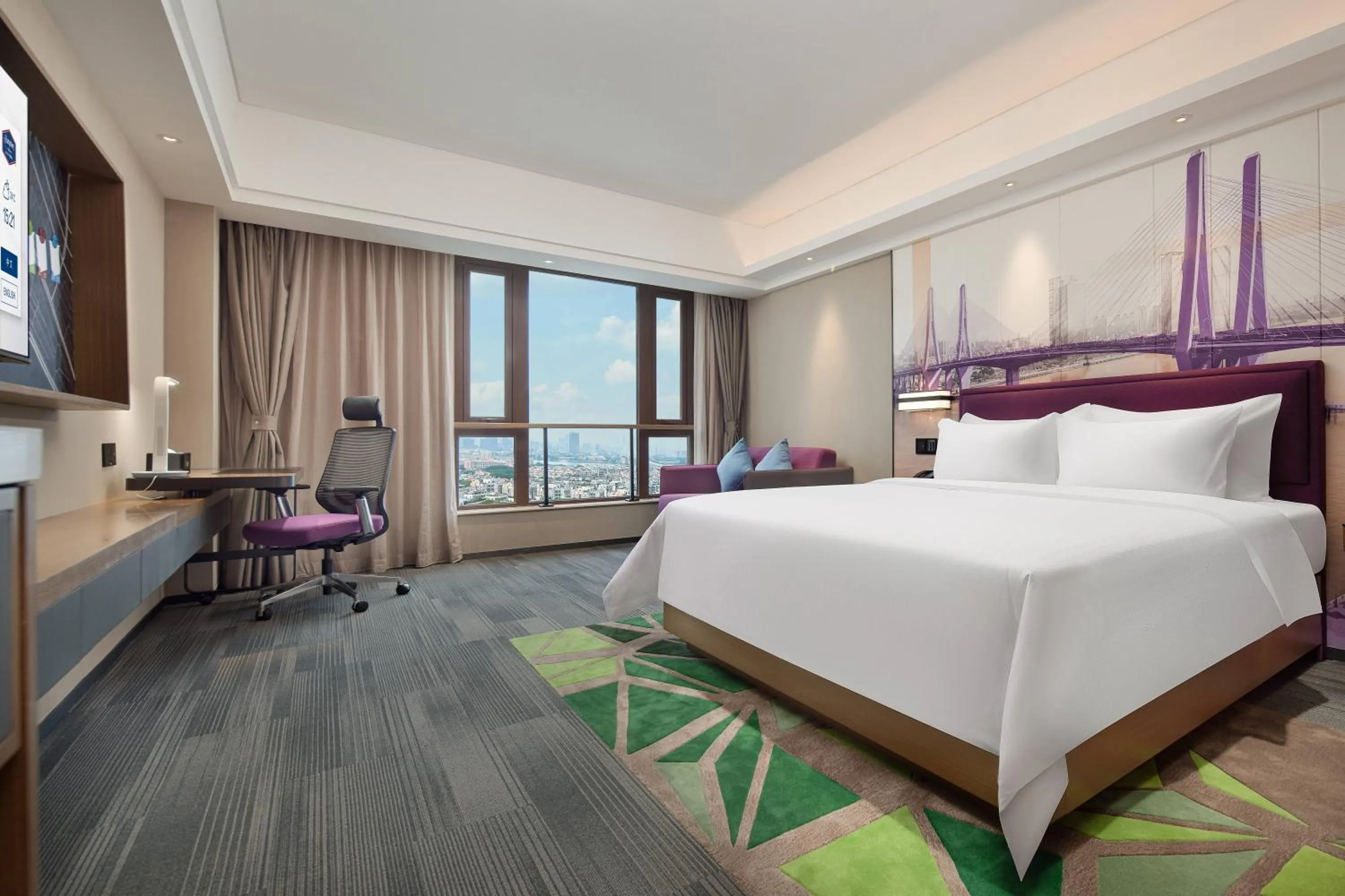 Bedroom in Hampton by Hilton Guangzhou Luoxi