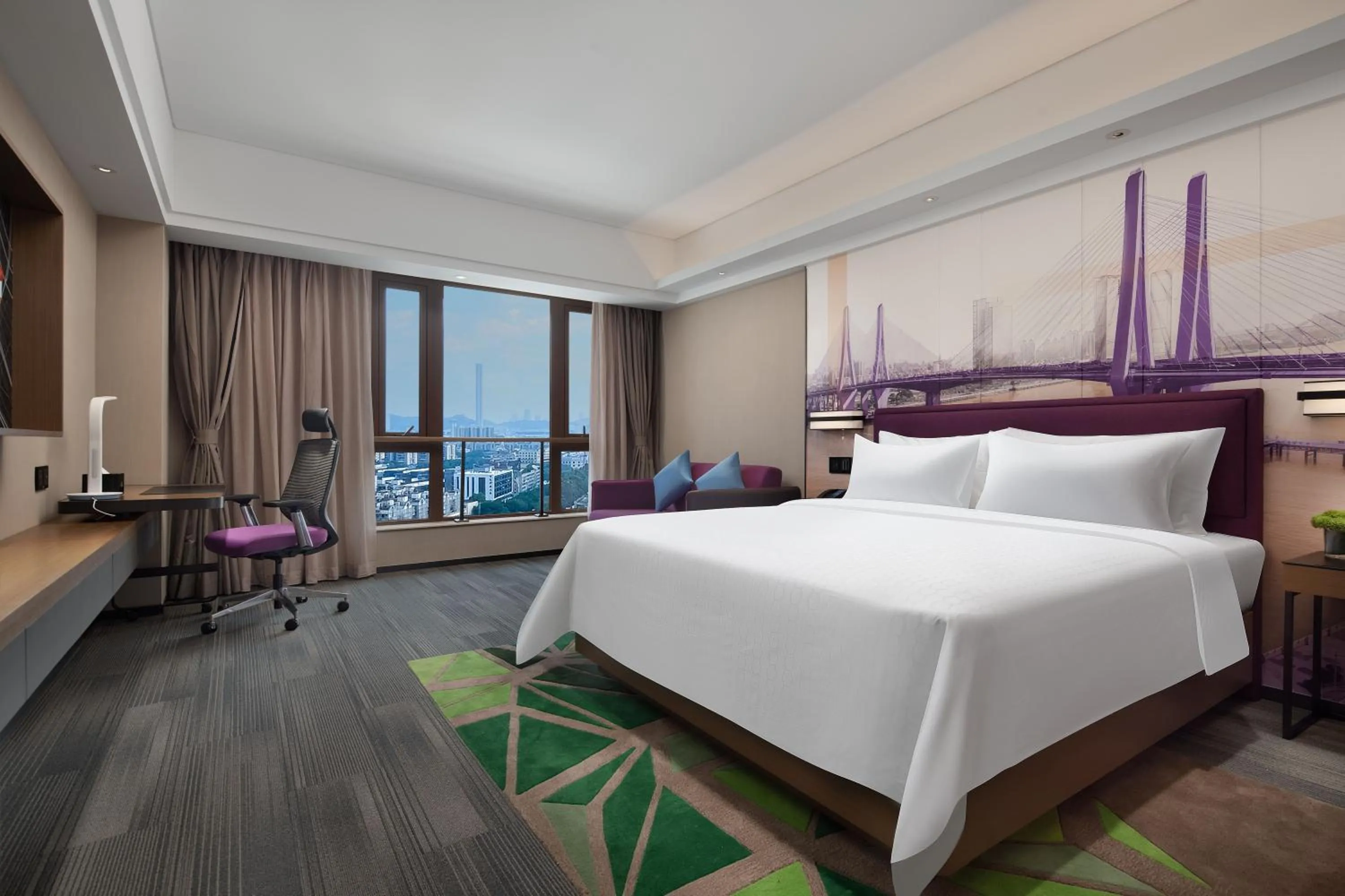 Bedroom in Hampton by Hilton Guangzhou Luoxi