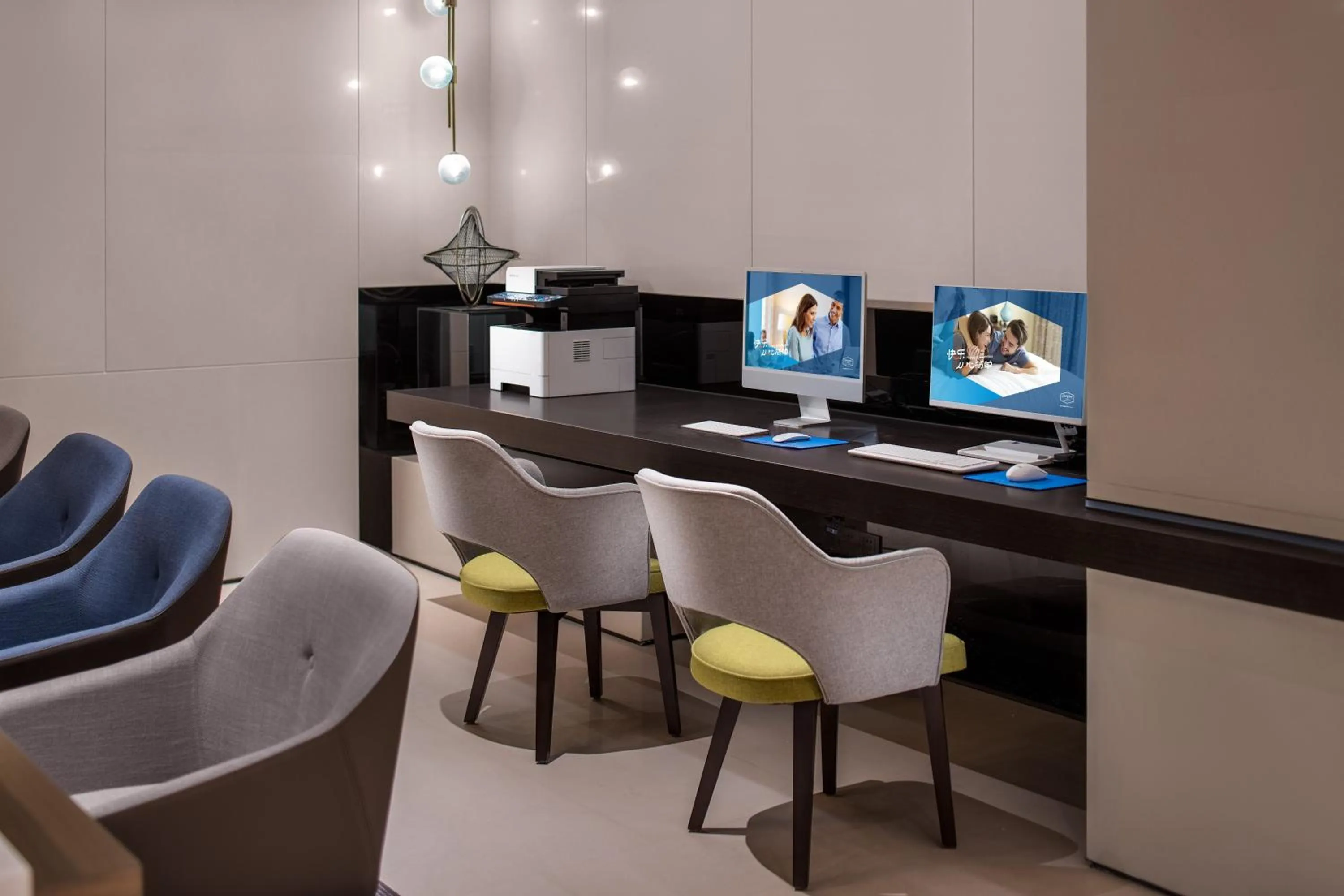 Seating area in Hampton by Hilton Guangzhou Luoxi