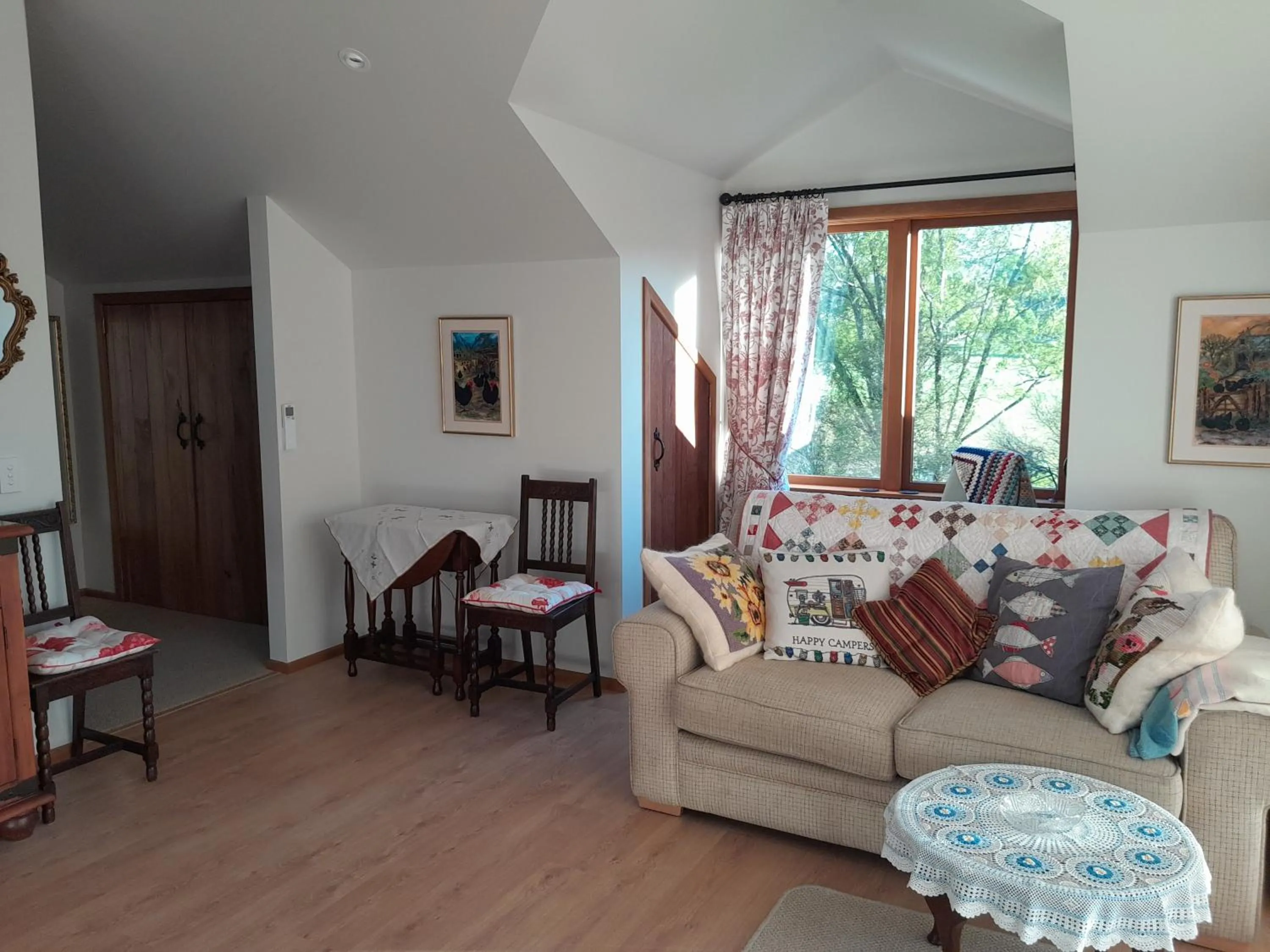 Living room in The Loft at The Last Straw