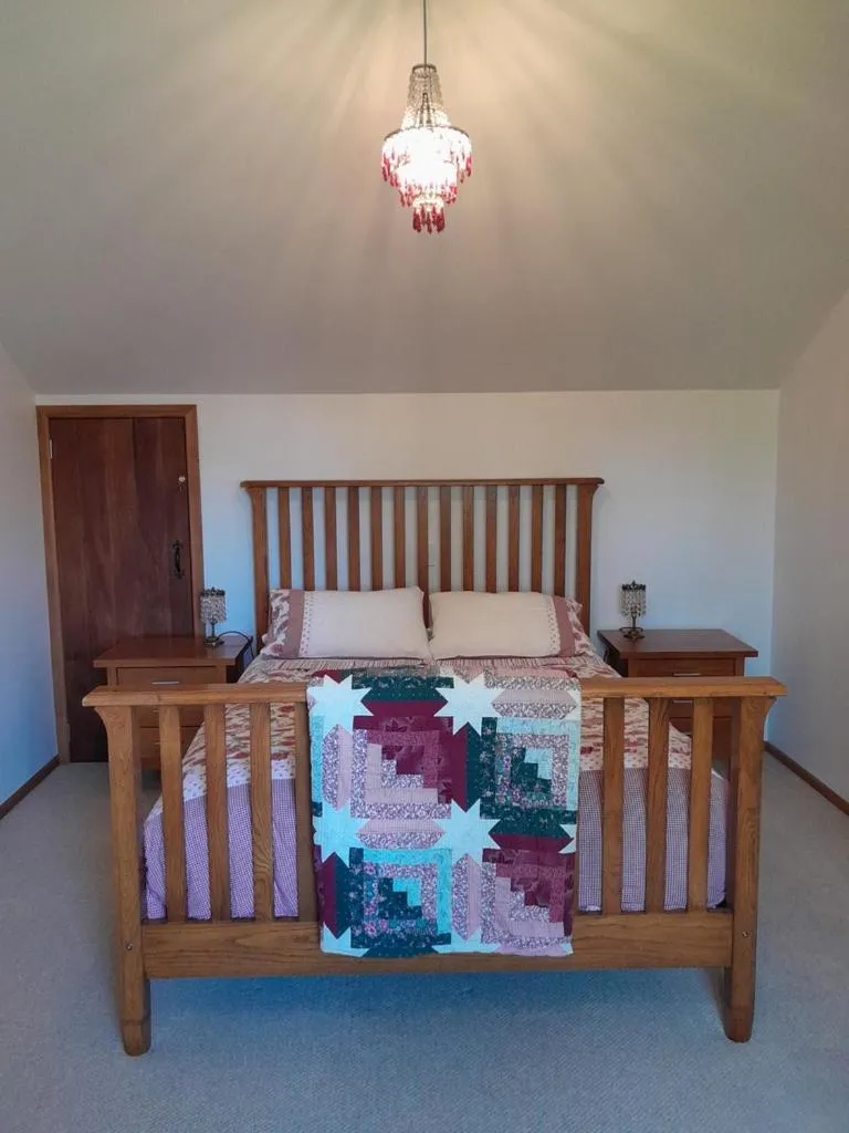 Bed in The Loft at The Last Straw