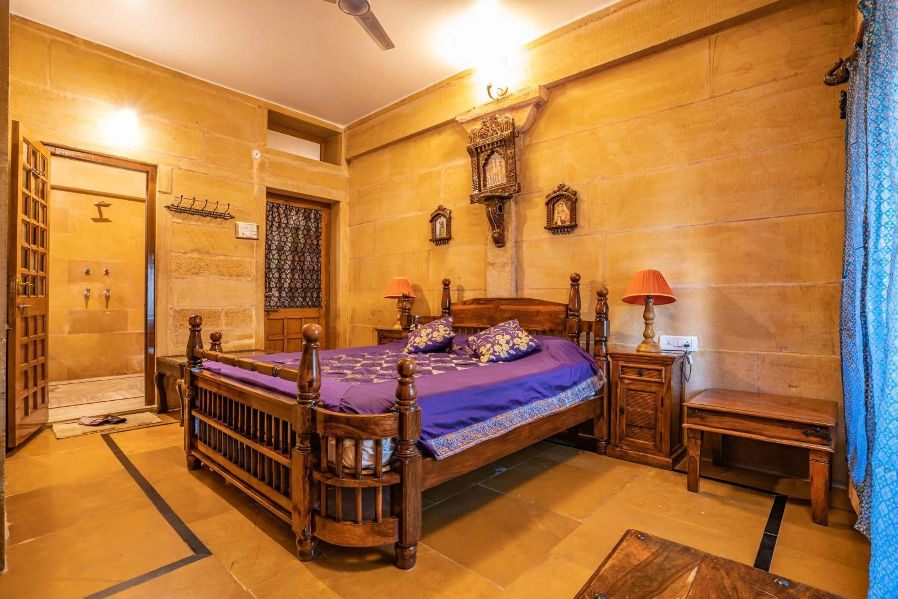 Photo of the whole room, Bed in Hotel Garh Jaisal Haveli