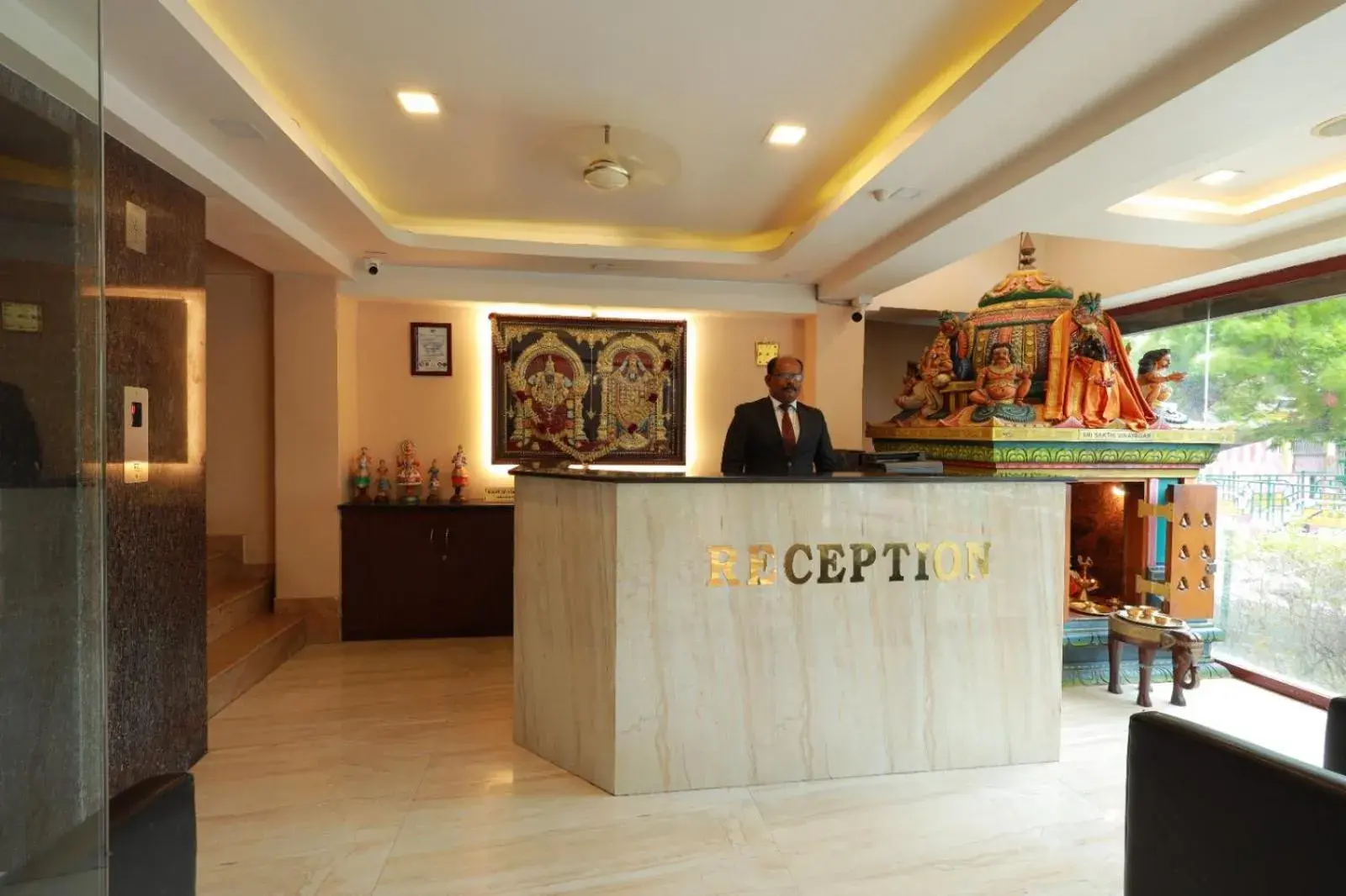 Lobby or reception in Hotel Nakshatra Inn VL Tuticorin Lobby or reception in Hotel Nakshatra Inn VL Tuticorin